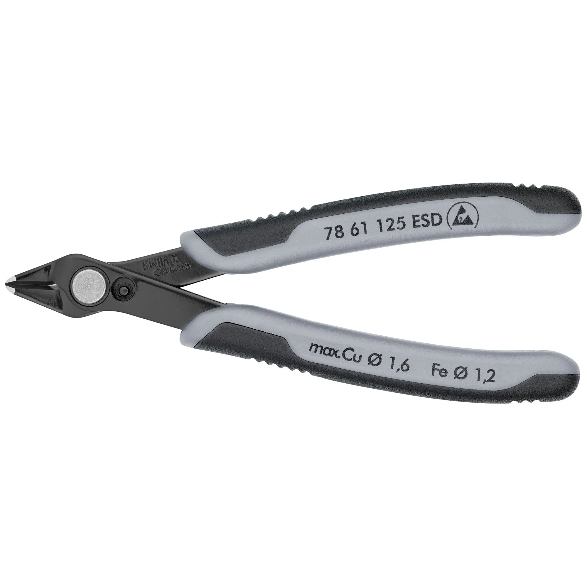 Knipex 78 61 125 ESD 5" Electronics Super Knips-ESD Handles