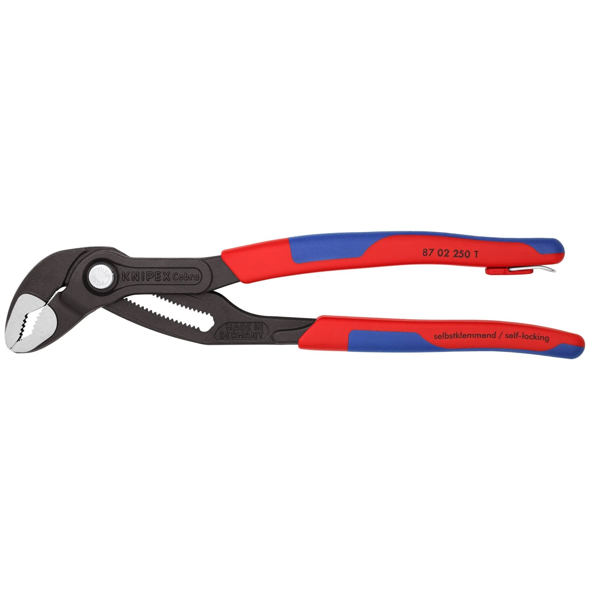 Knipex 87 02 250 T BKA 10" Cobra Water Pump Pliers-Tethered Attachment
