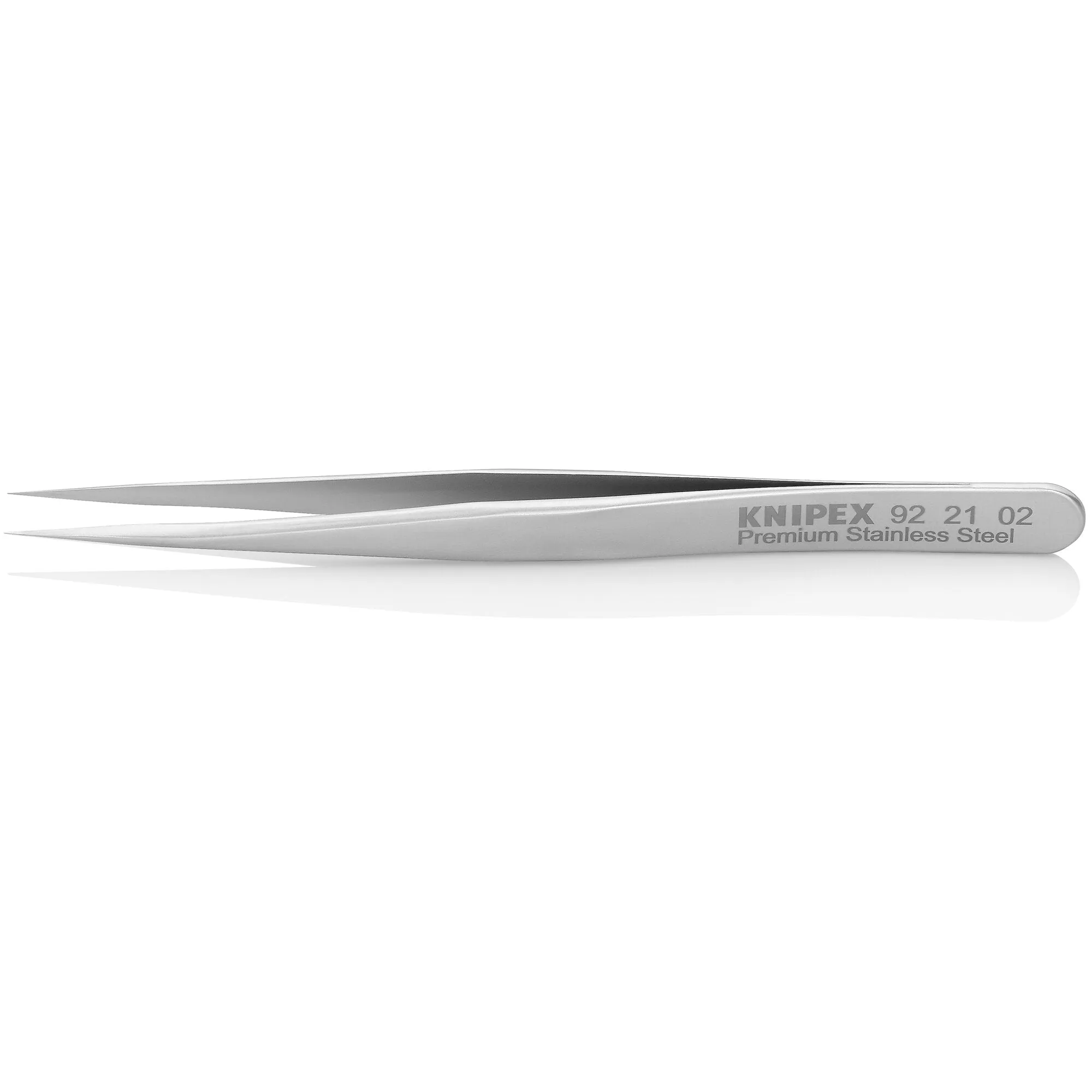 Knipex 92 21 02 4 3/4" Premium Stainless Steel Gripping Tweezers-Needle-Point Tips