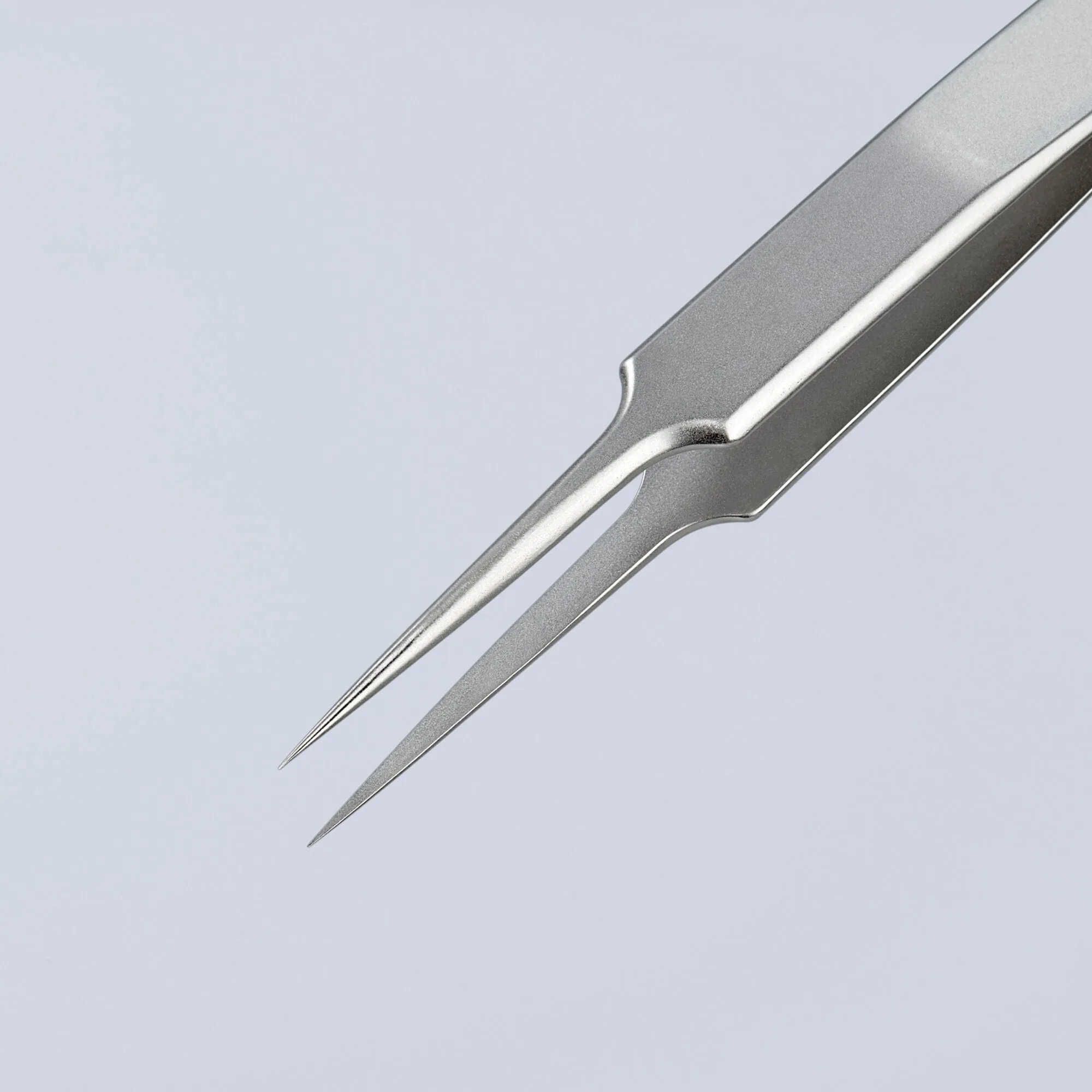 Knipex 92 21 03 4 1/2" Premium Stainless Steel Gripping Tweezers-Needle-Point Tips