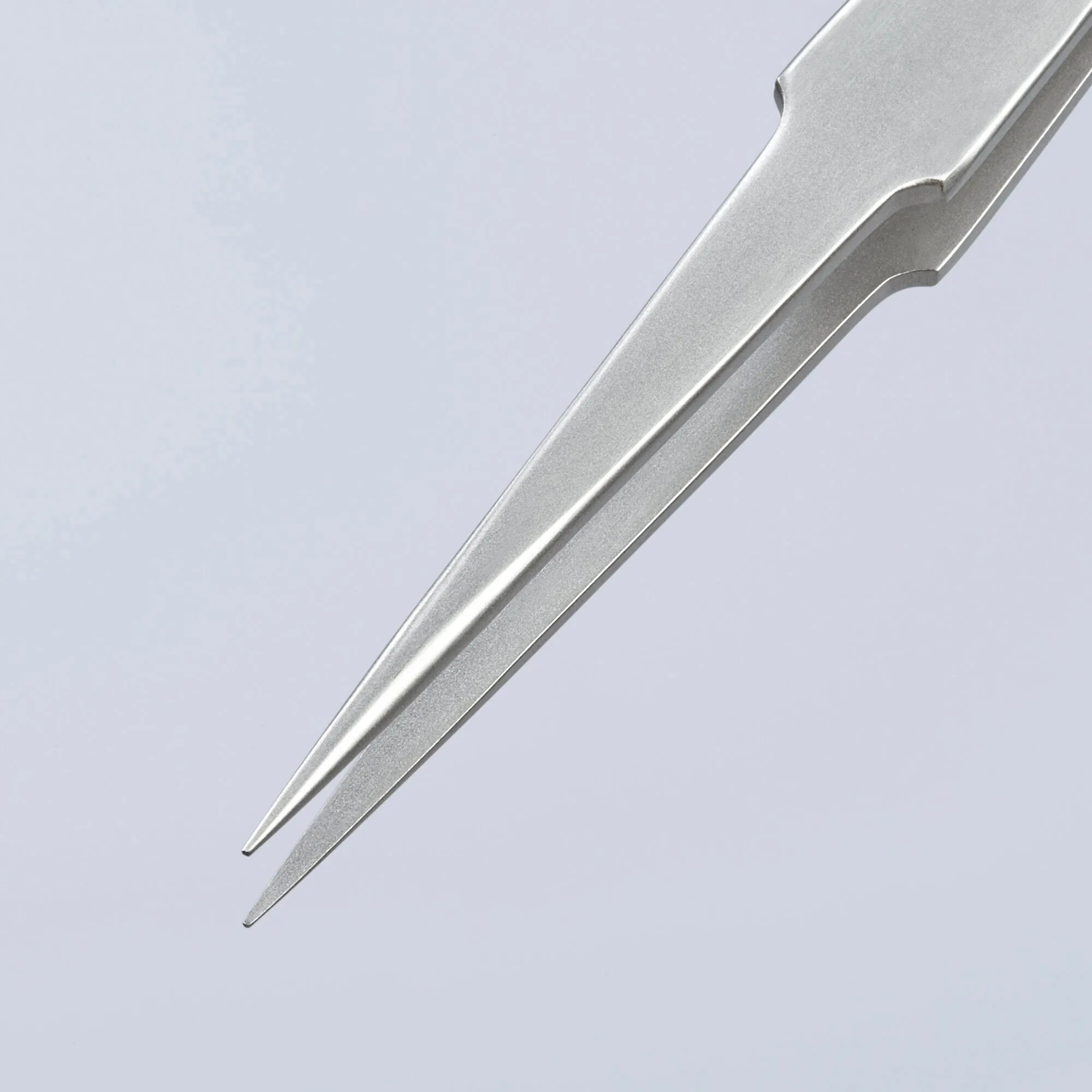 Knipex 92 22 13 5 1/4" Stainless Steel Gripping Tweezers-Pointed Tips