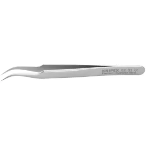 Knipex 92 31 01 4 3/4" Premium Stainless Steel Gripping Tweezers-45Angled-Needle-Point Tips