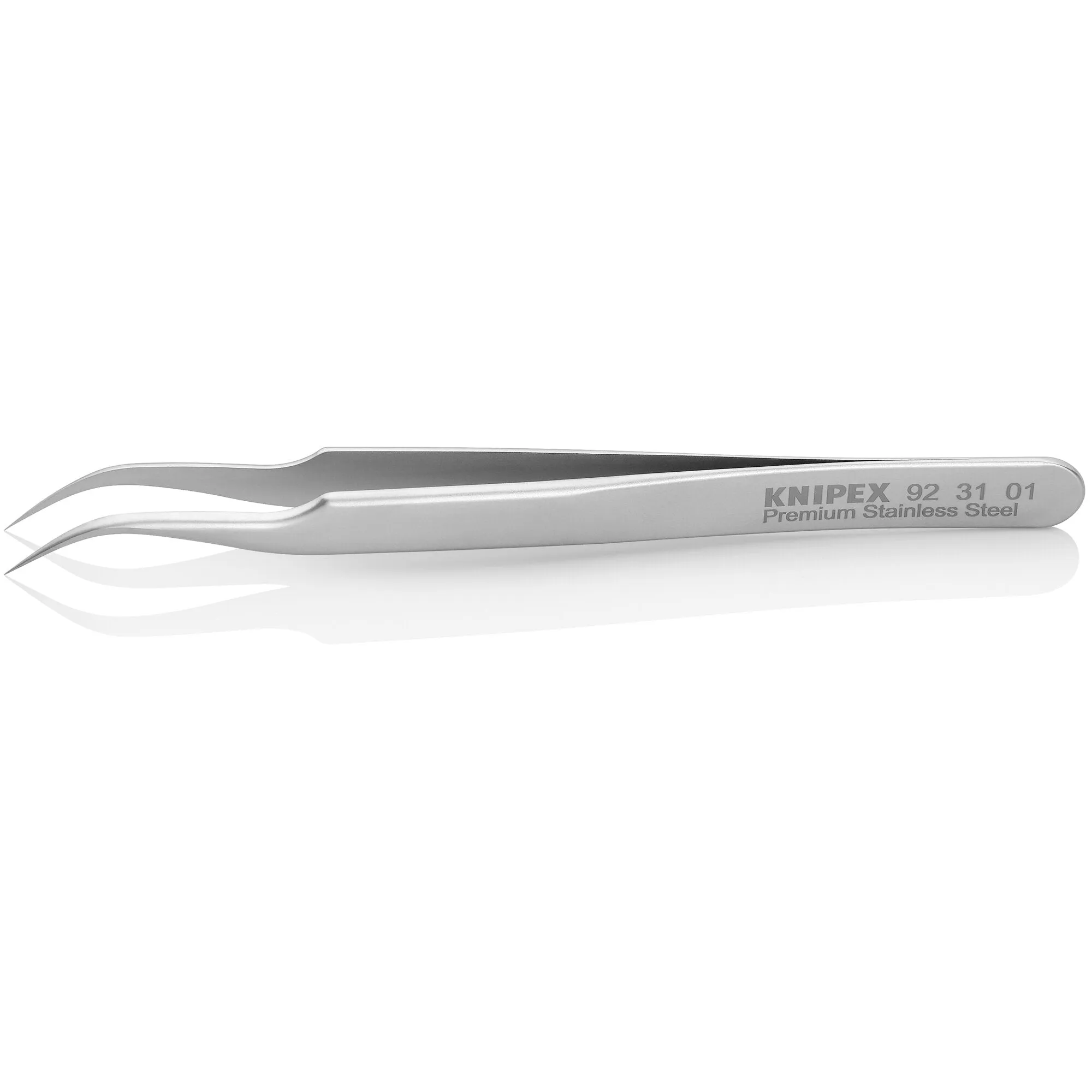 Knipex 92 31 01 4 3/4" Premium Stainless Steel Gripping Tweezers-45Angled-Needle-Point Tips