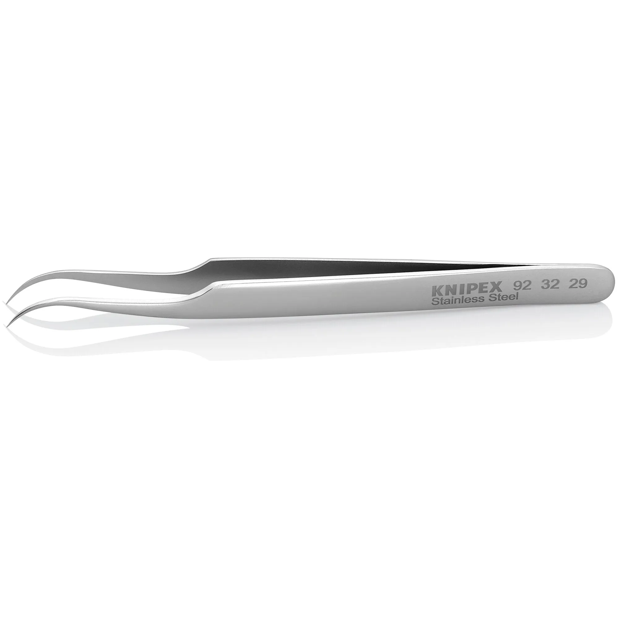 Knipex 92 32 29 4 1/2" Stainless Steel Gripping Tweezers--35 Angled-Needle Point Tips