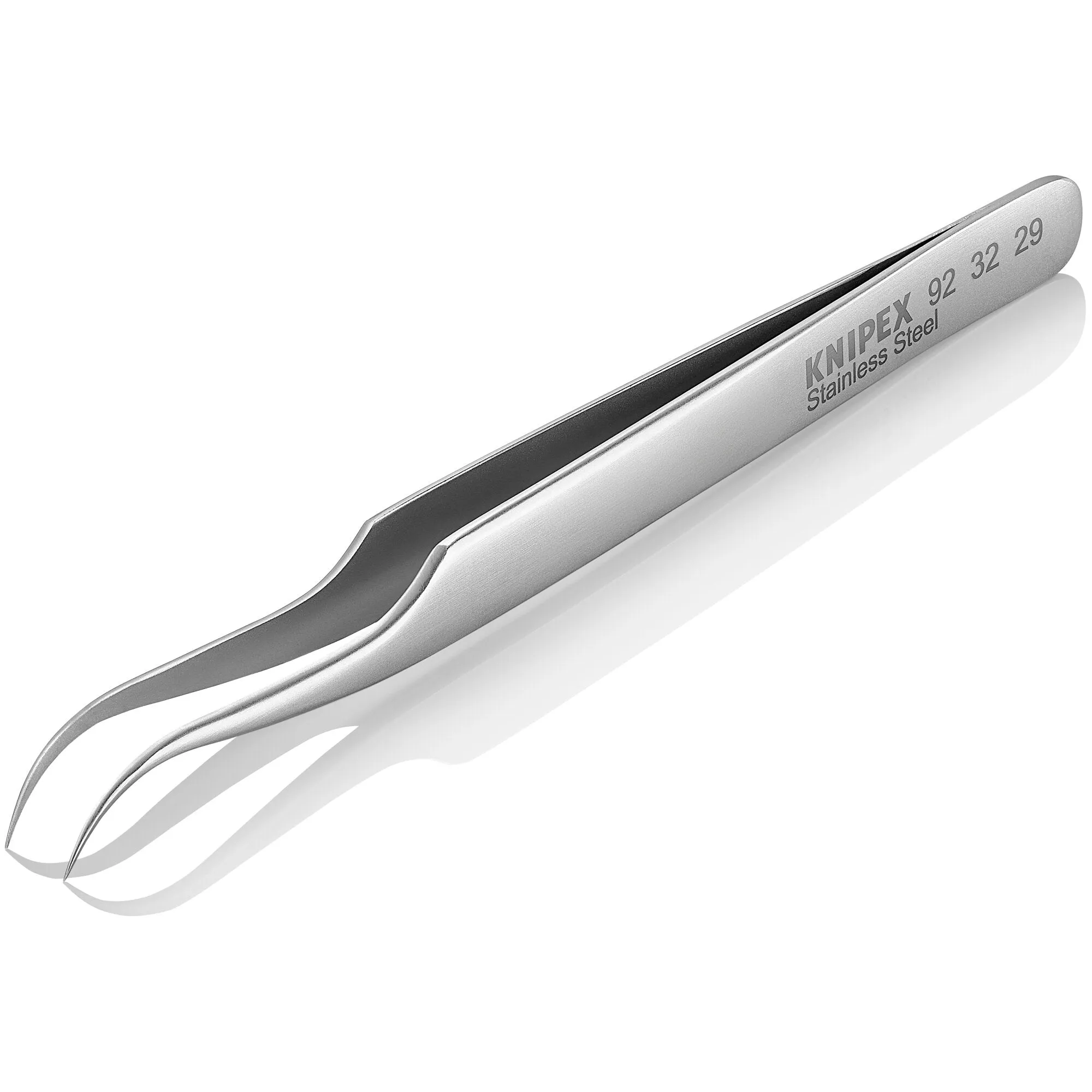 Knipex 92 32 29 4 1/2" Stainless Steel Gripping Tweezers--35 Angled-Needle Point Tips