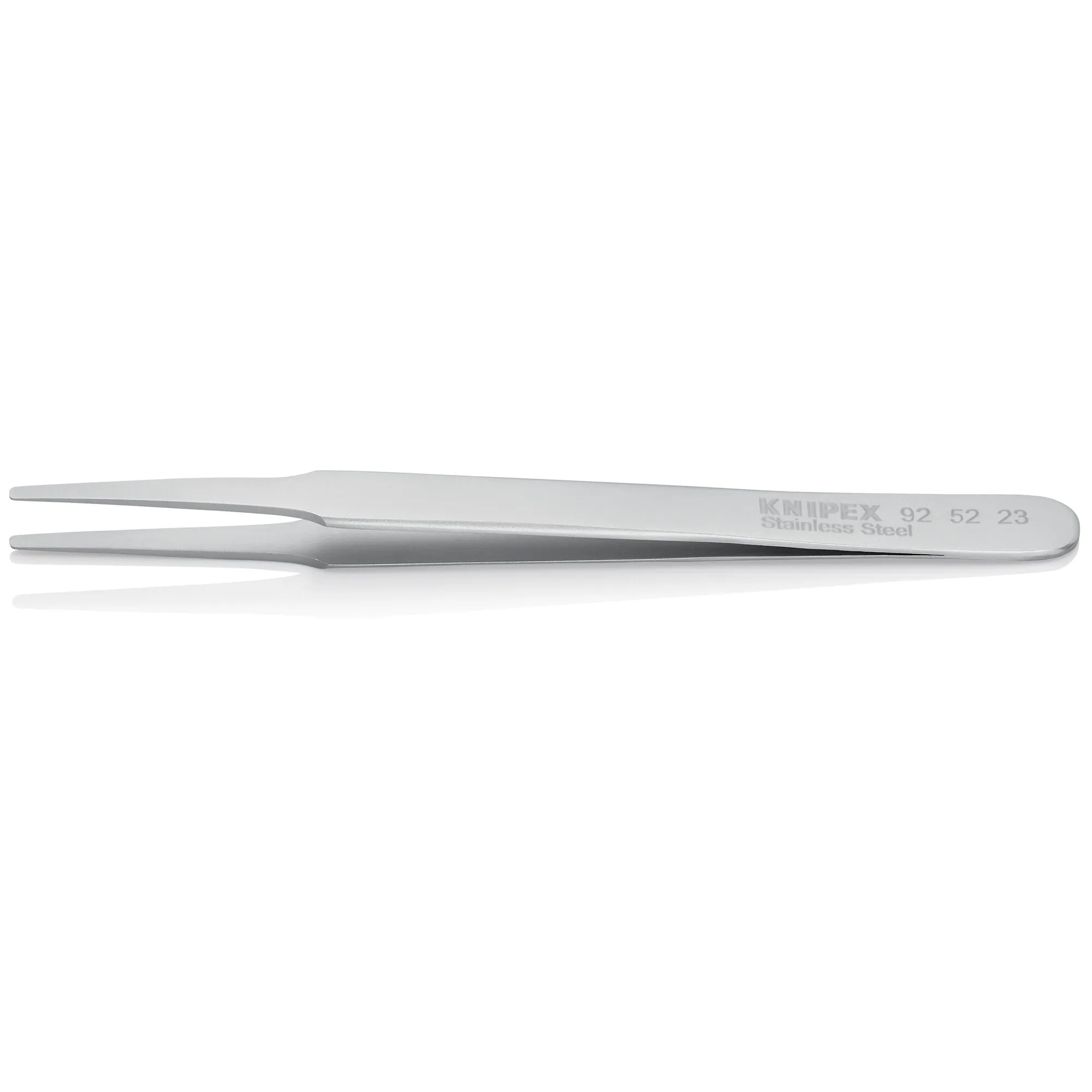 Knipex 92 52 23 4 1/2" Stainless Steel Gripping Tweezers-Blunt Tips