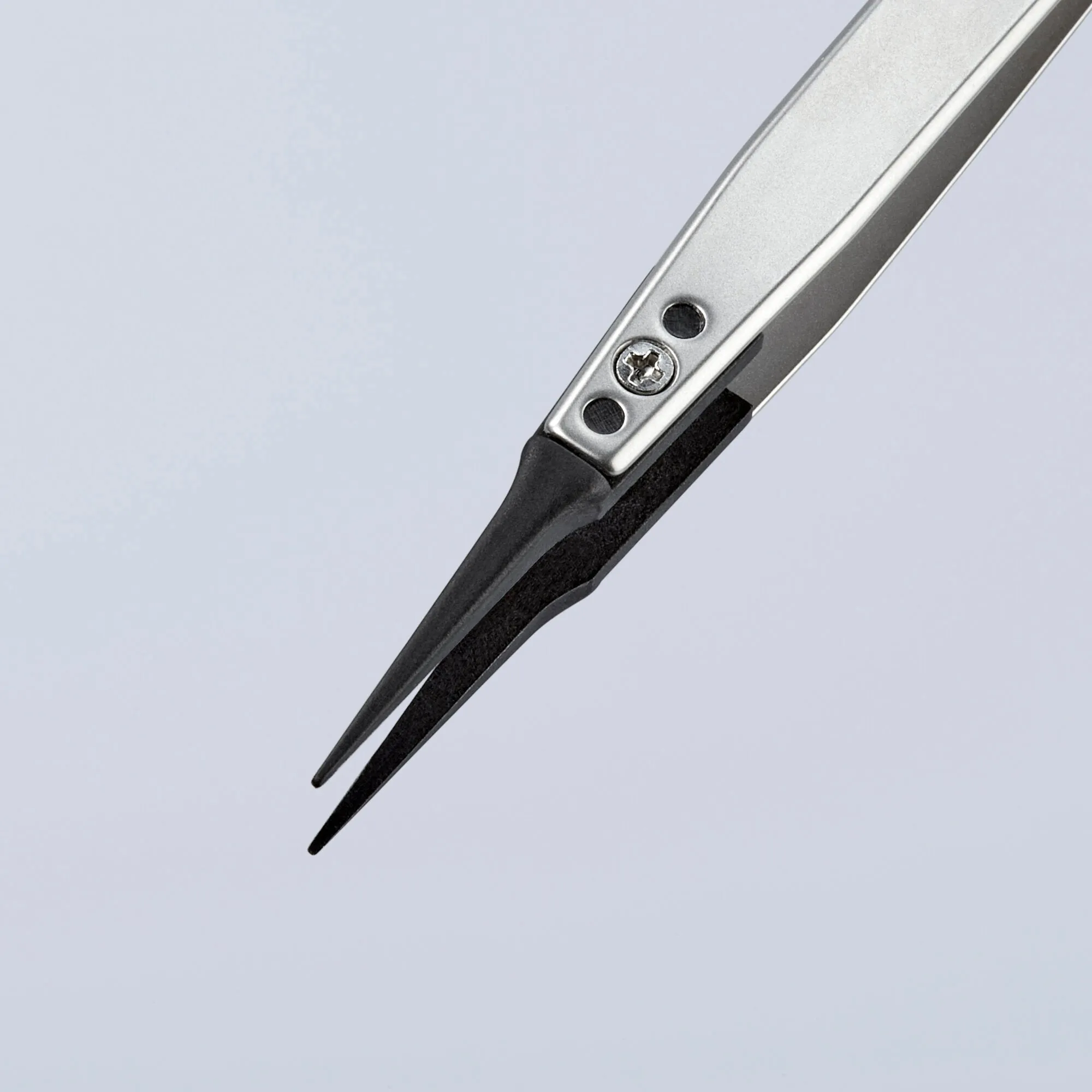 Knipex 92 81 02 5 1/4" Premium Stainless Steel Gripping Tweezers-Pointed Tips