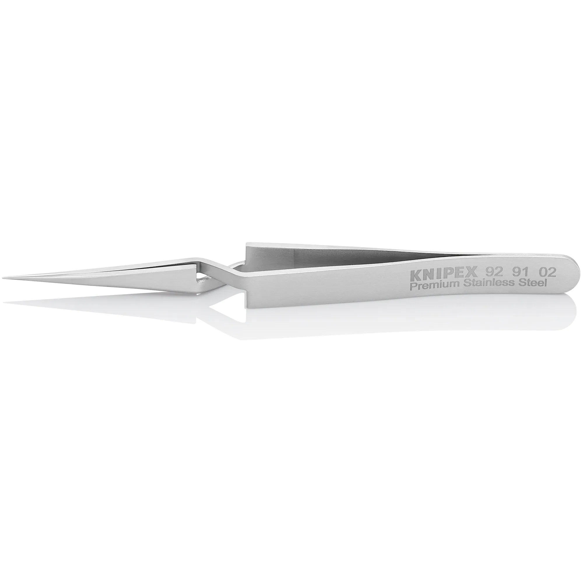 Knipex 92 91 02 4 3/4" Premium Stainless Steel Gripping Cross-Over Tweezers-Needle-Point Tips