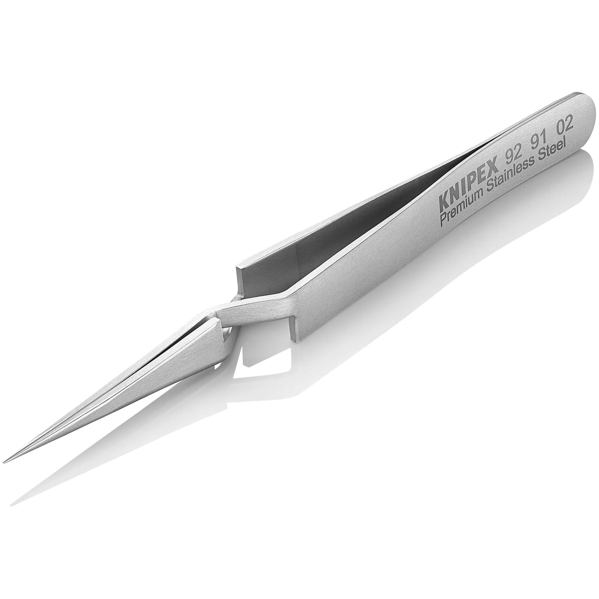 Knipex 92 91 02 4 3/4" Premium Stainless Steel Gripping Cross-Over Tweezers-Needle-Point Tips