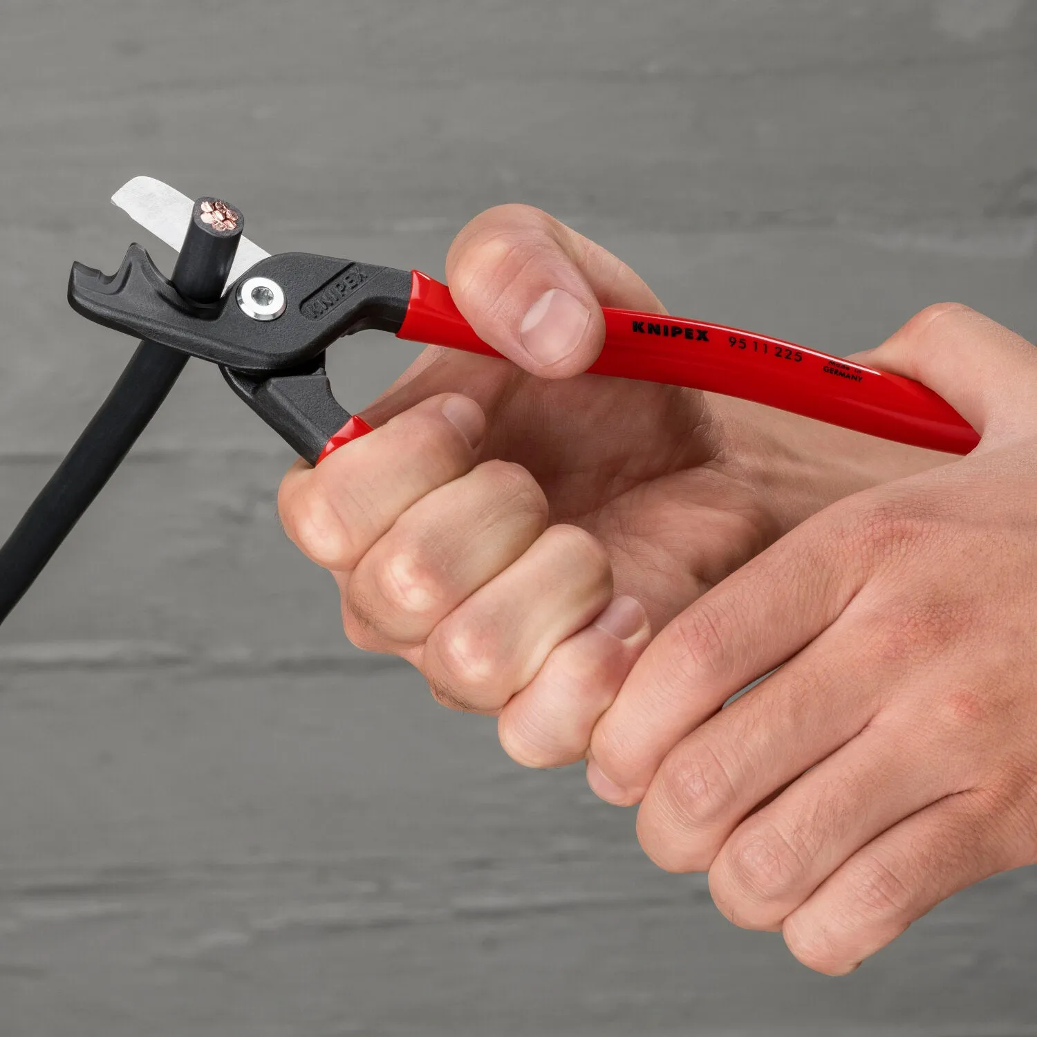 Knipex 95 11 225 SBA StepCut XL Cable Shears, 9"