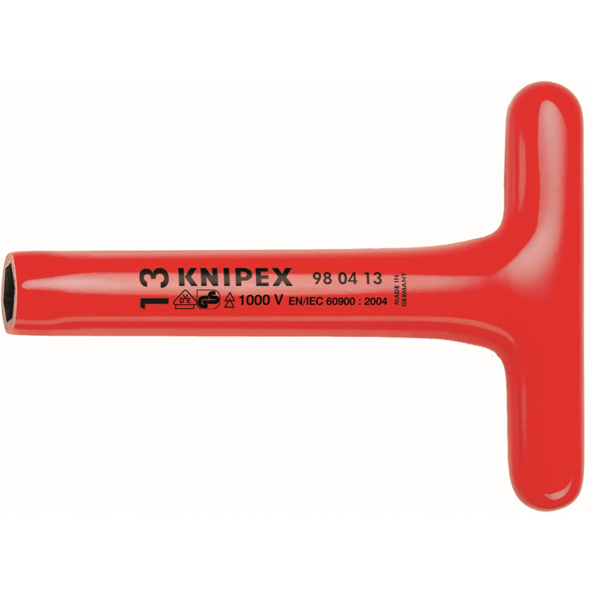 Knipex 98 05 17 12" T-Socket Wrench-1000V Insulated, 17 mm