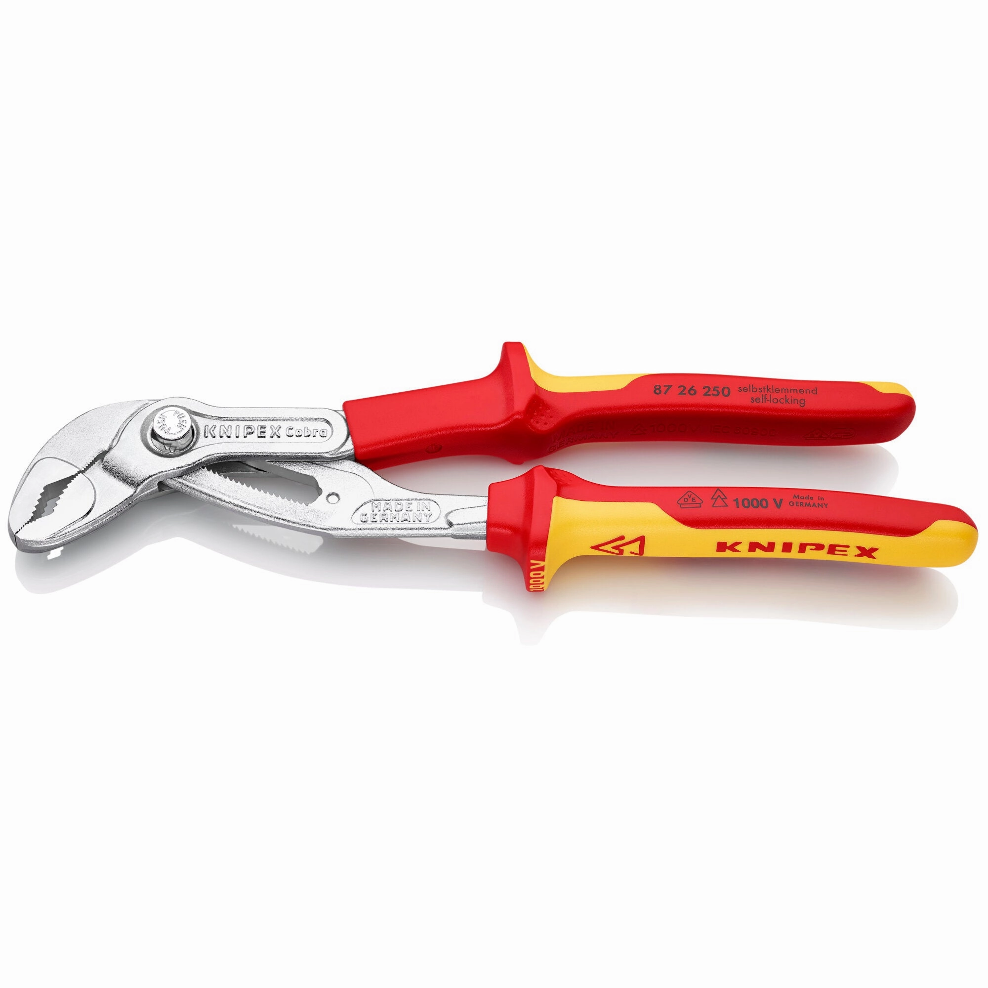Knipex 87 26 250 10" Cobra Water Pump Pliers-1000V Insulated