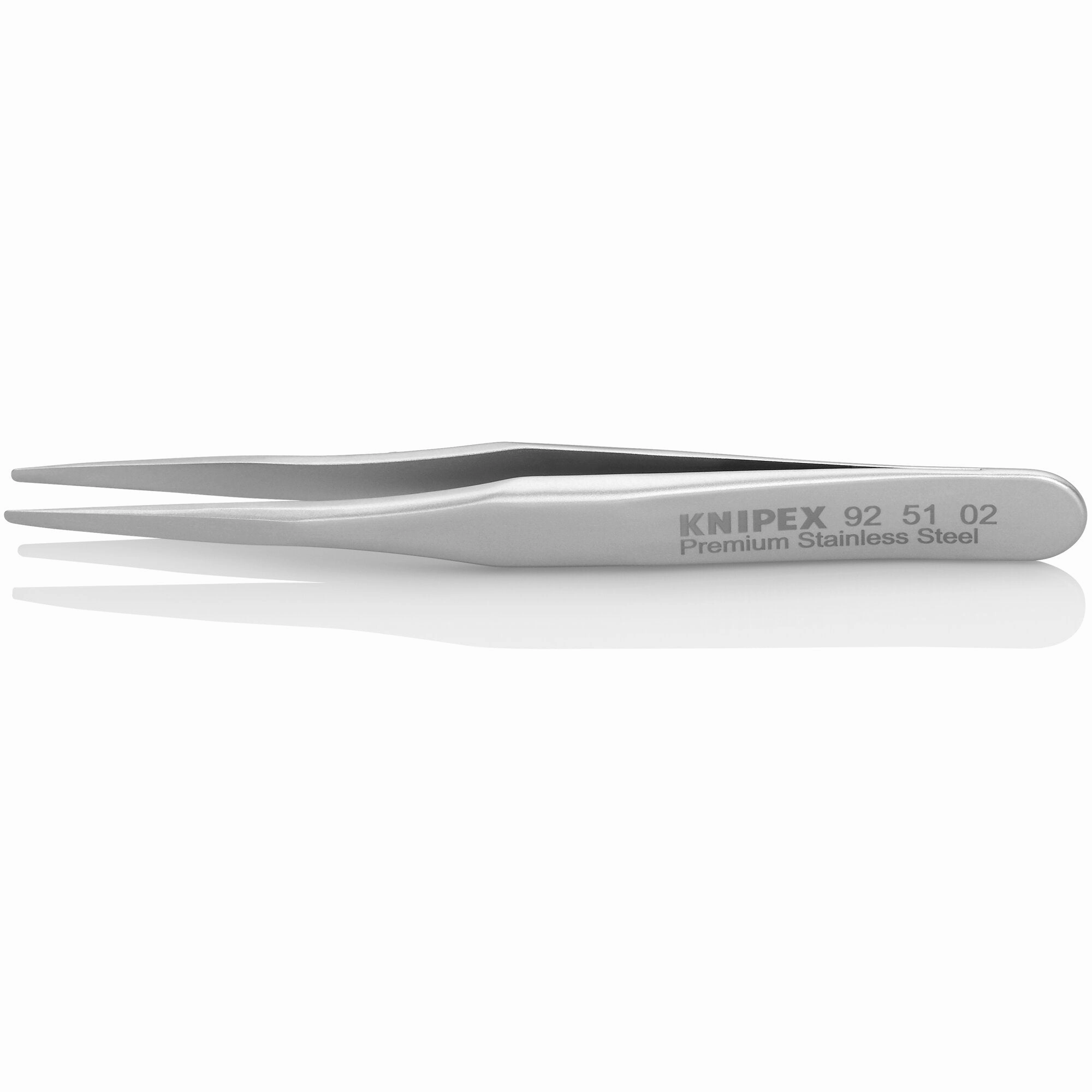 Knipex 92 51 02 2 3/4" Premium Stainless Steel Gripping Tweezers-Blunt Tips