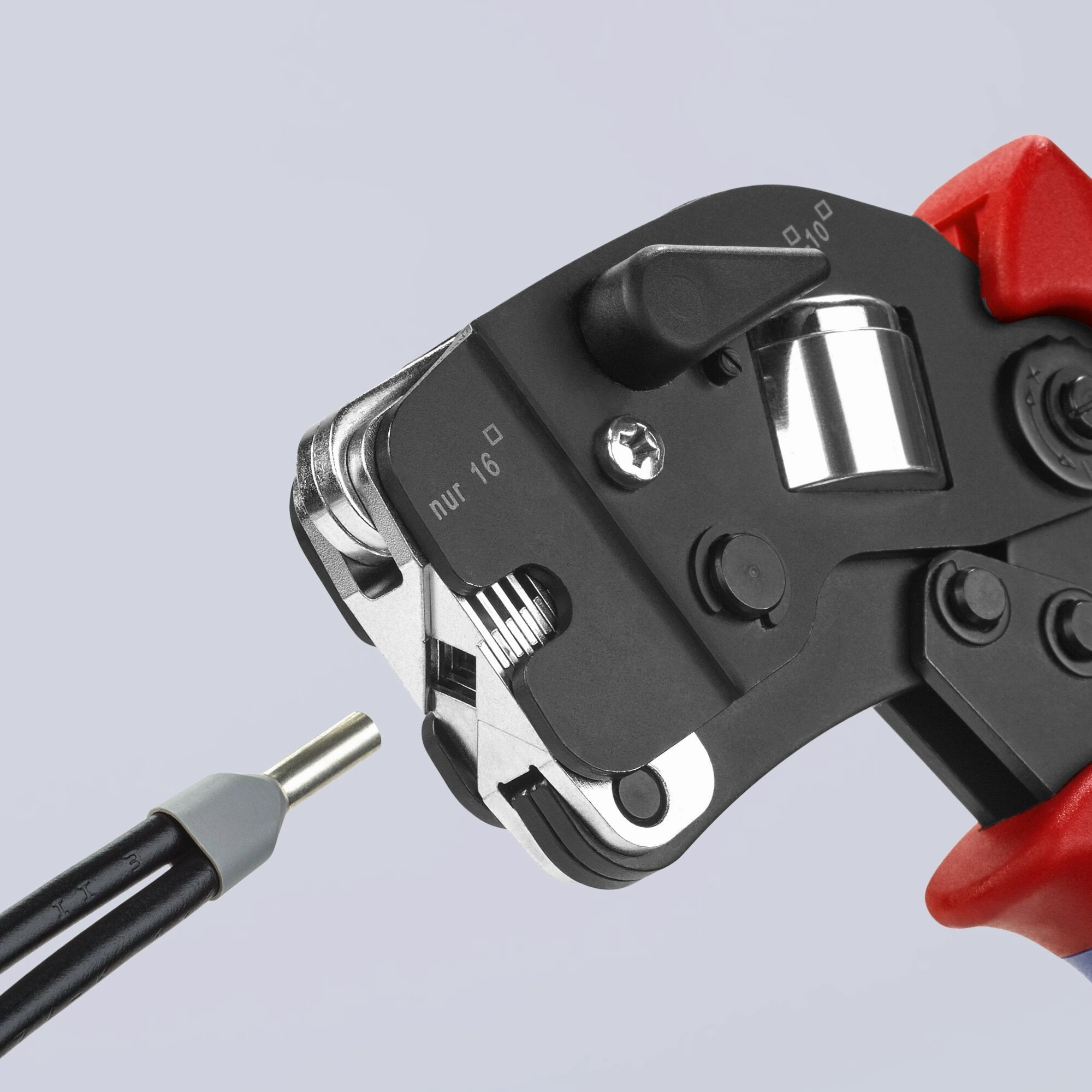 Knipex 97 53 09 7 1/2" Self-Adjusting Crimping Pliers For Wire Ferrules
