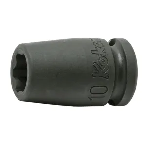 Ko-Ken 13410M-12 3/8 Sq. Dr. Socket 12mm Surface Length 32mm