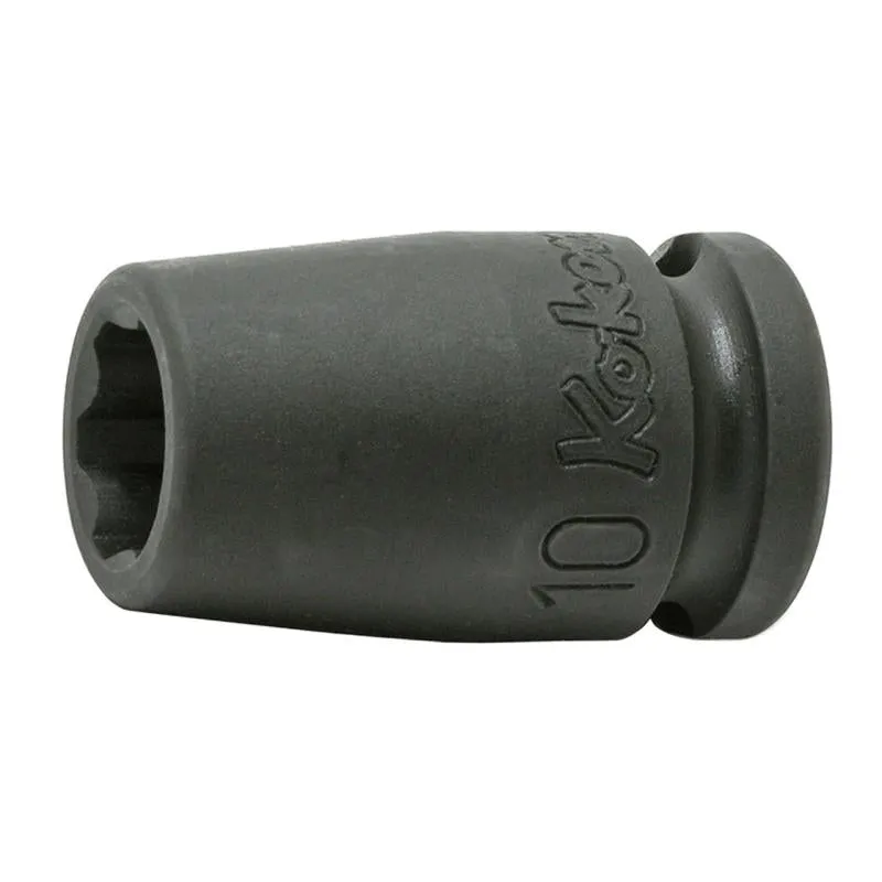 Ko-Ken 13410M-12 3/8 Sq. Dr. Socket 12mm Surface Length 32mm