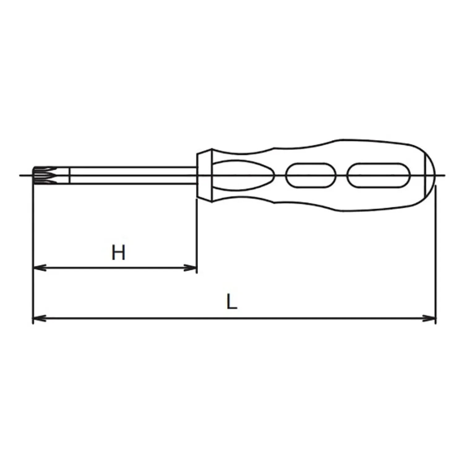 Ko-ken 168T-10IP(40) TorxPlus 10IP Screwdriver - Length 110mm