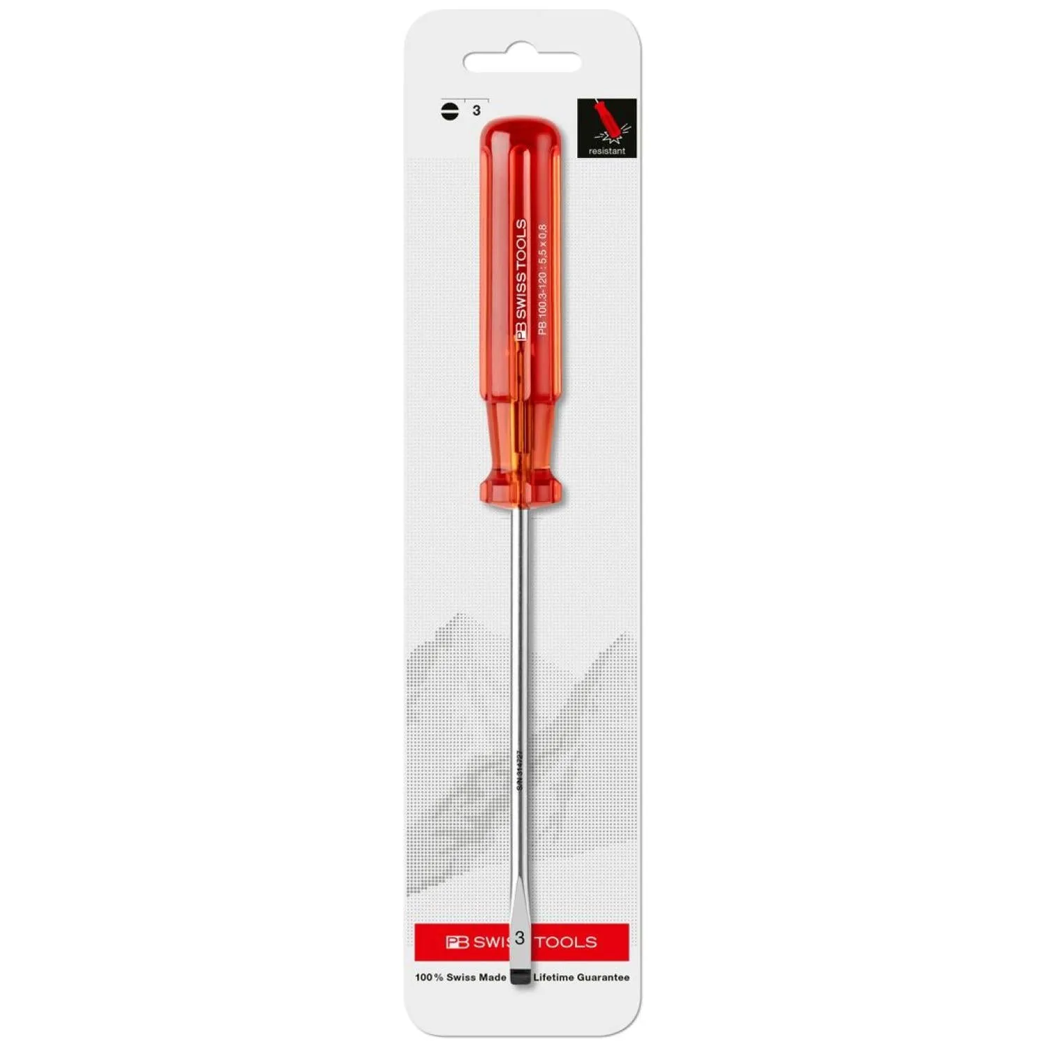 PB Swiss PB 100.3-120 Slotted Classic screwdrivers 5.5mm x 120mm