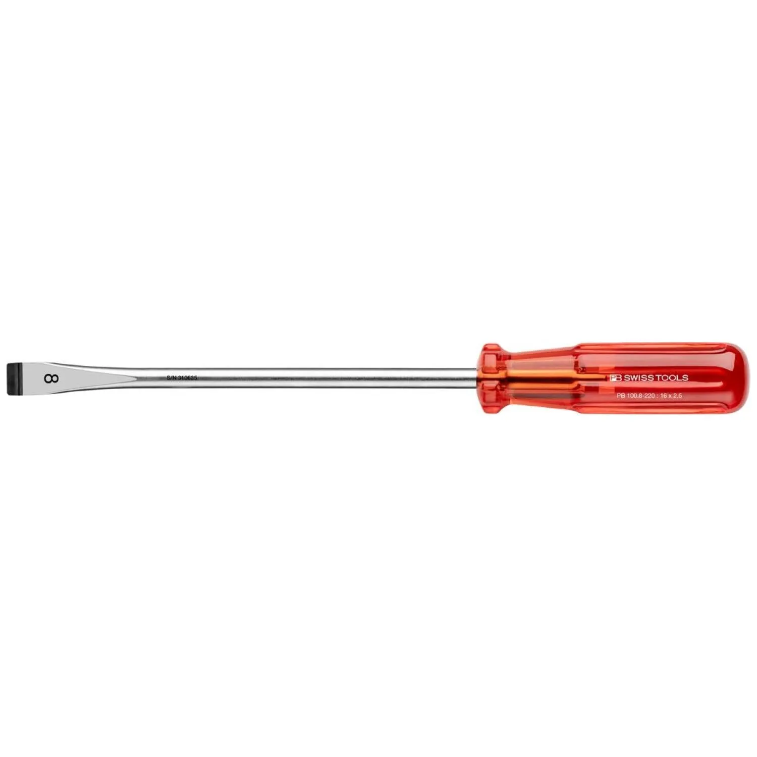 PB Swiss PB 100.8-220 Slotted Classic screwdrivers 16mm x 220mm