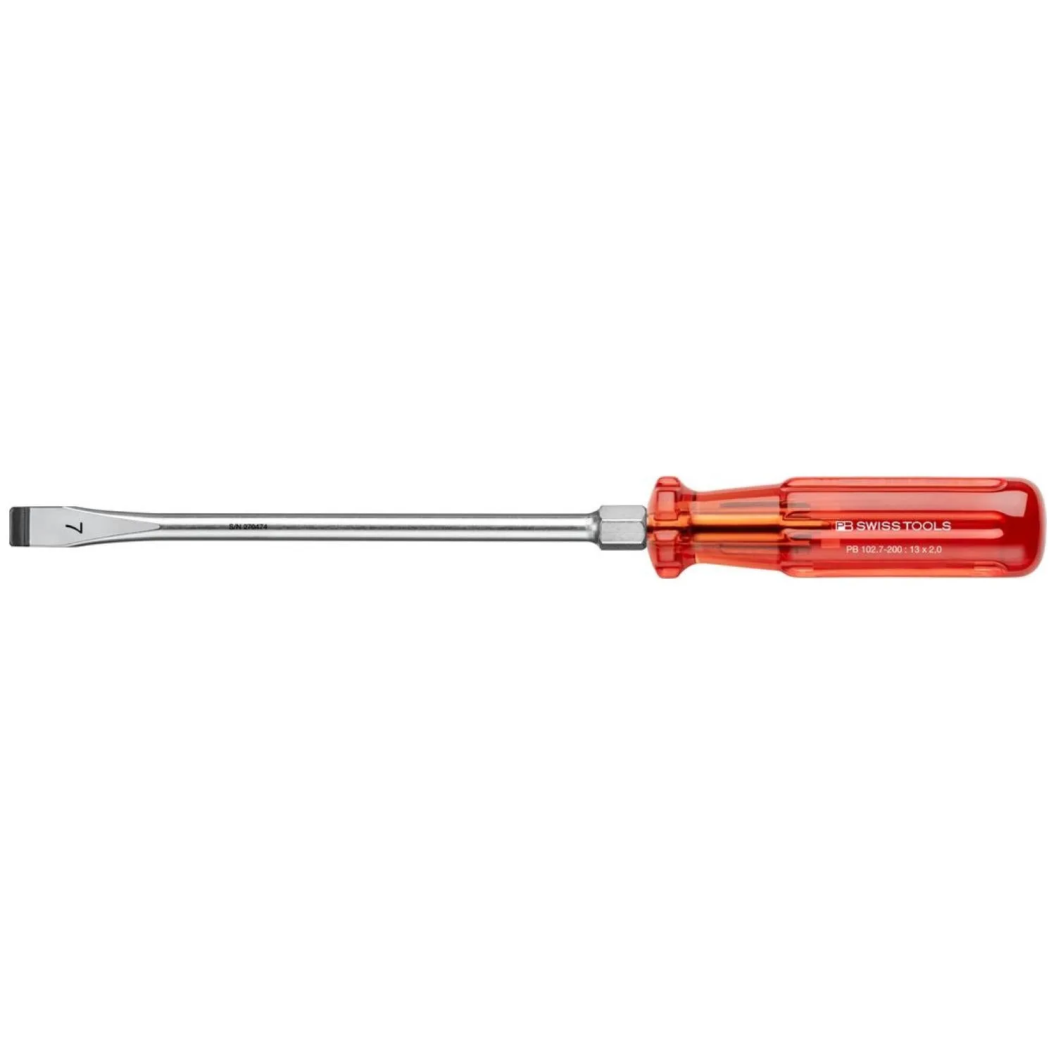 PB Swiss PB 102.7-200 Slotted Classic screwdrivers with hexagon portion, 13mm x 200mm
