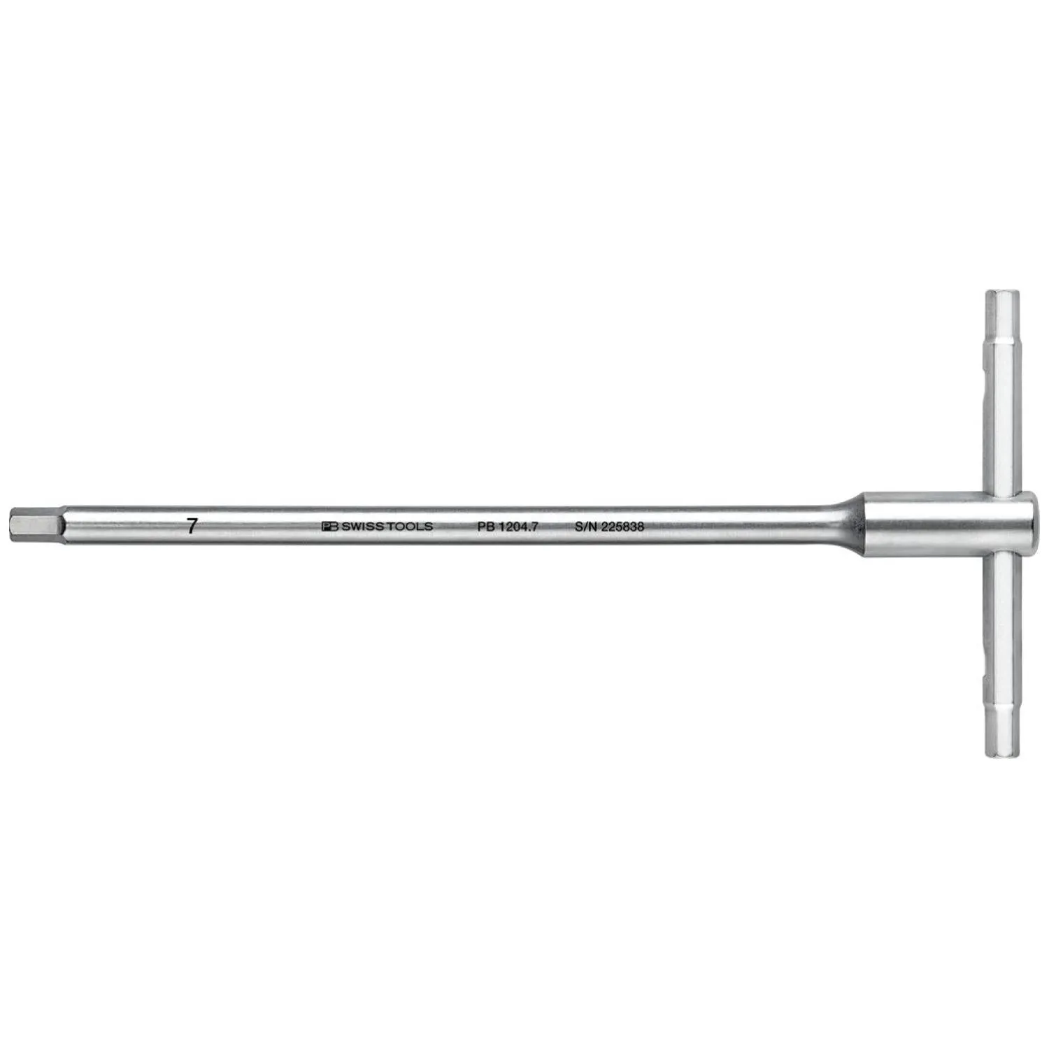PB Swiss PB 1204.7 Hex Screwdriver with Sliding T-Handle, 7 mm, L - 230 mm