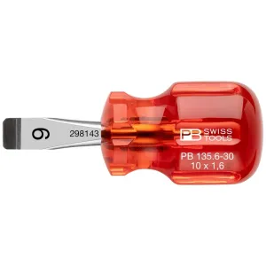 PB Swiss PB 135.6-30 Slotted Classic Stubby screwdrivers 10mm x 30mm