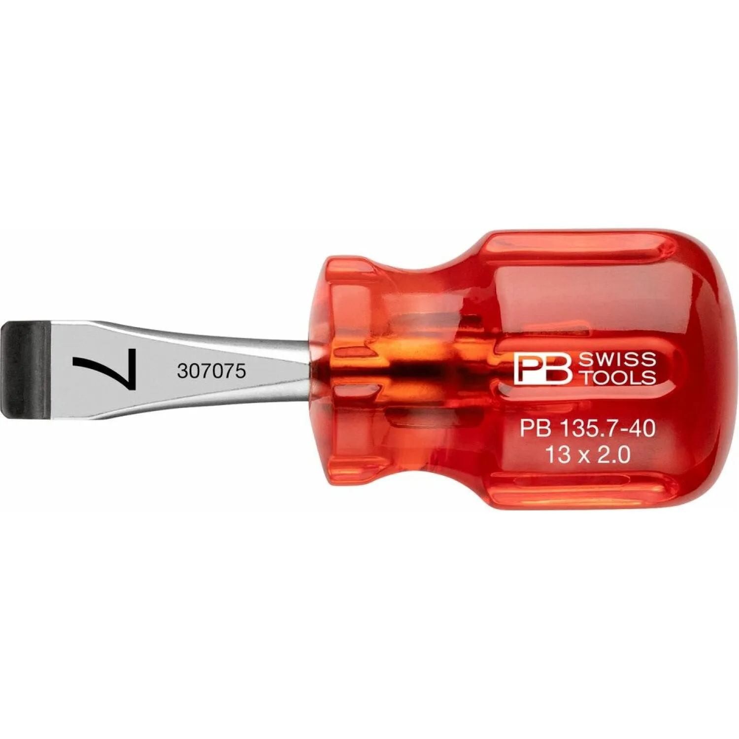 PB Swiss PB 135.7-40 Slotted Classic Stubby screwdrivers 13mm x 2.0mm