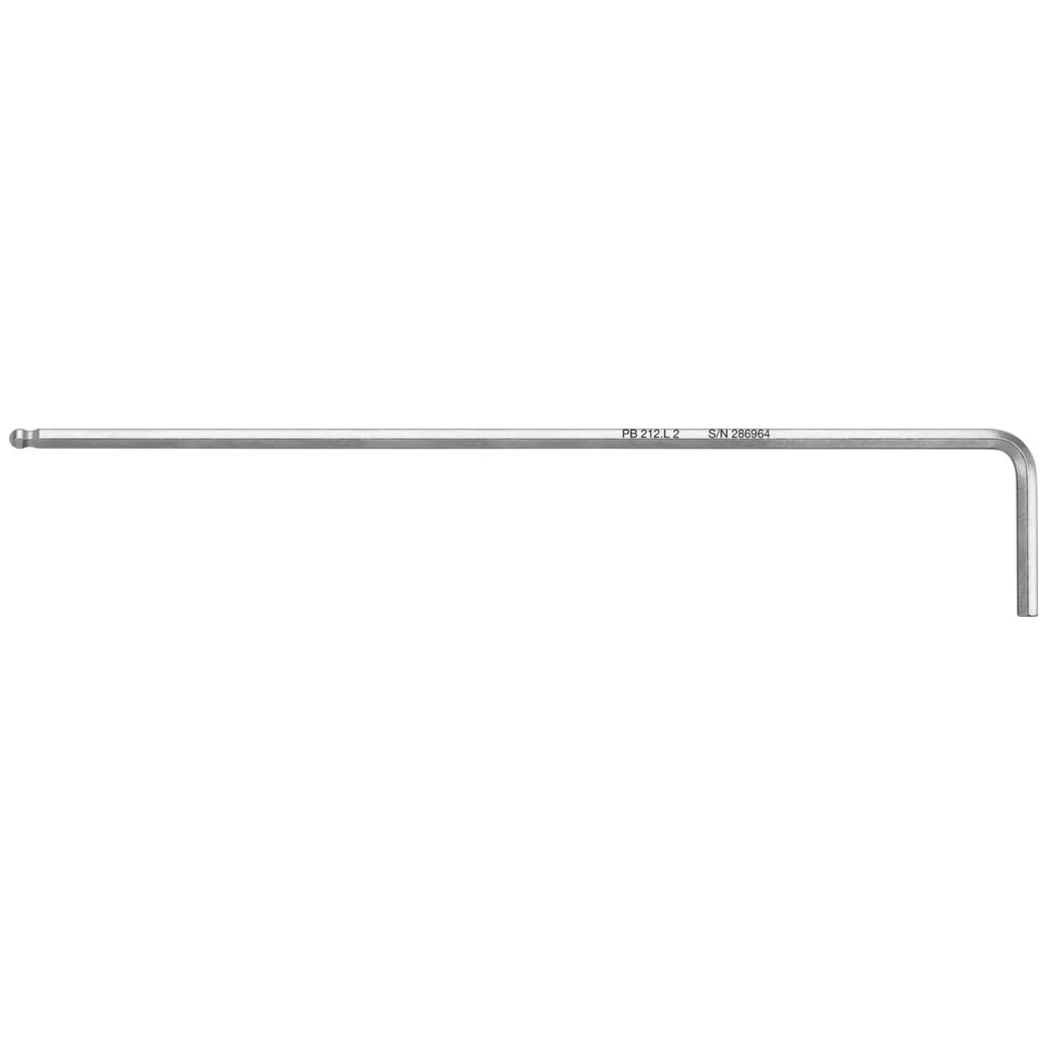 PB Swiss PB 212.L 2 Key L - Wrenches, Long, with Ball Point, 2 mm