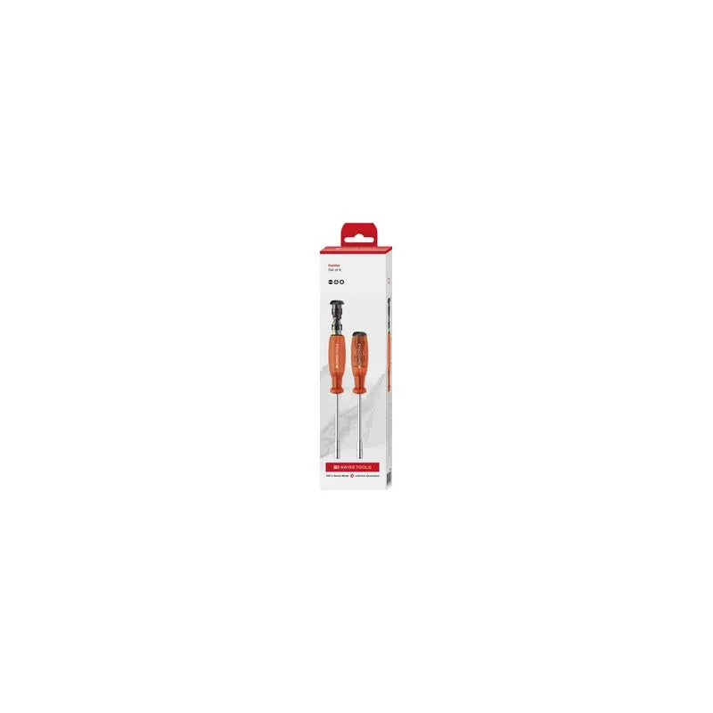 PB Swiss PB 6465.CBB Insider Long  Universal Holder for 1/4 Inch Bits Slotted, Phillips, TORX, 9 Pcs