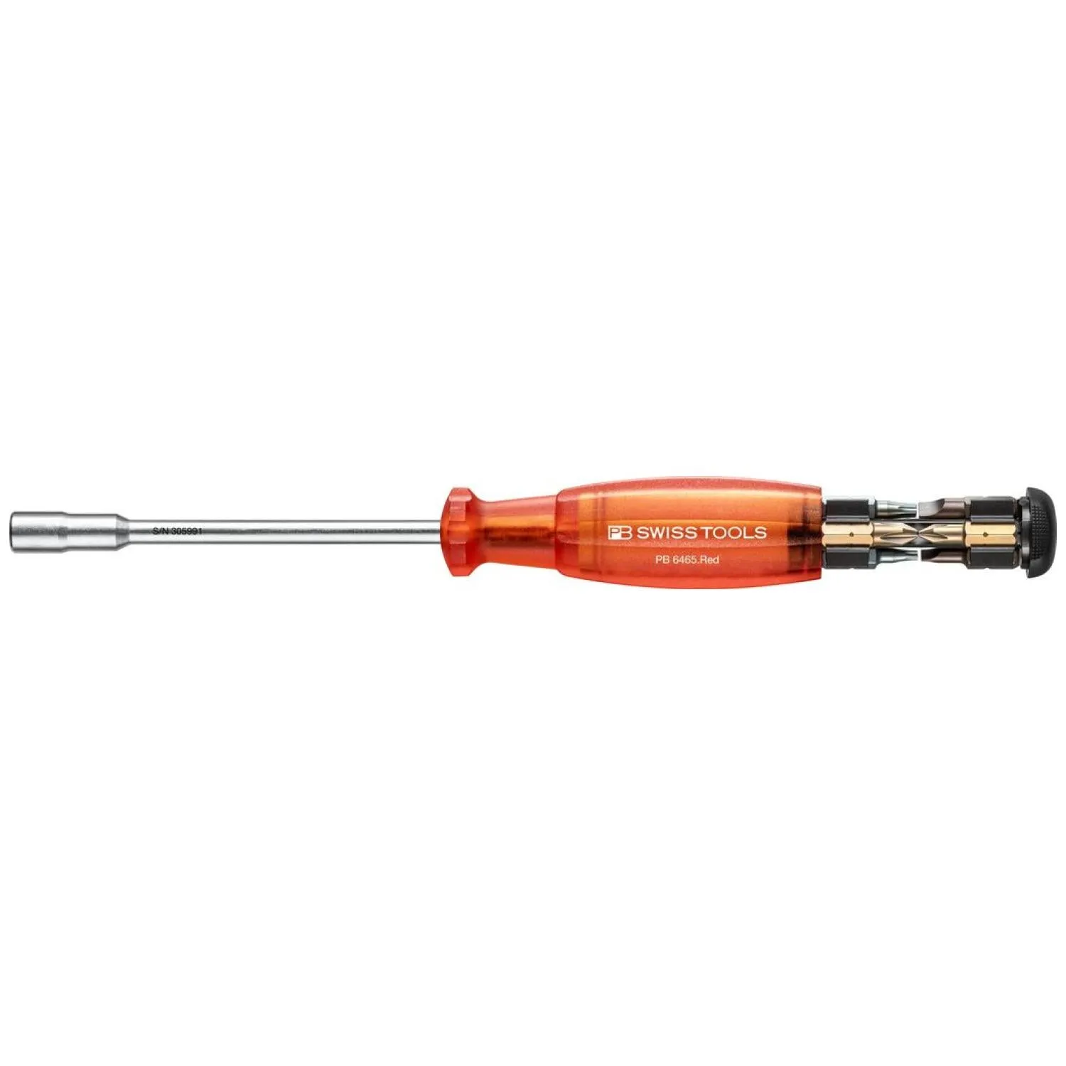 PB Swiss PB 6465.CBB Insider Long  Universal Holder for 1/4 Inch Bits Slotted, Phillips, TORX, 9 Pcs