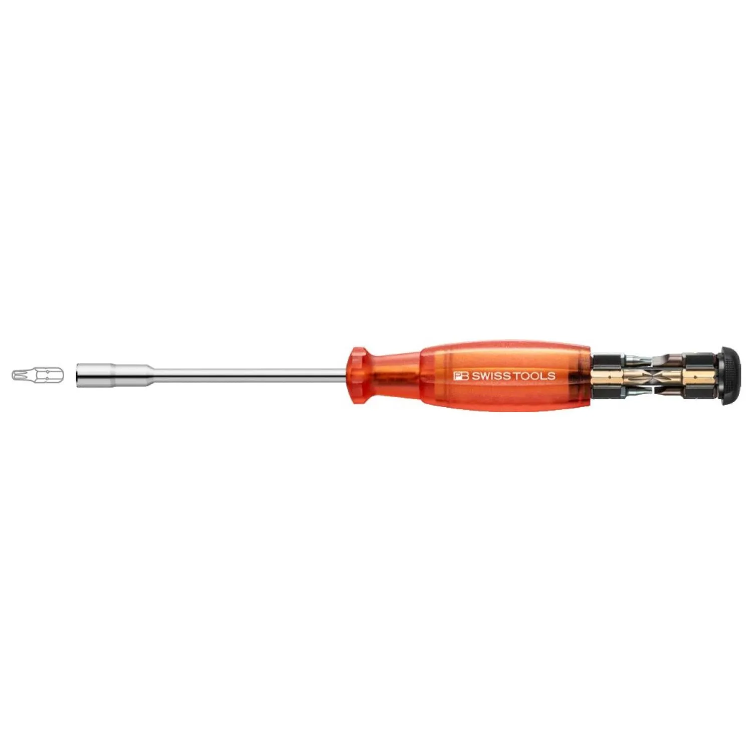 PB Swiss PB 6465.CBB Insider Long  Universal Holder for 1/4 Inch Bits Slotted, Phillips, TORX, 9 Pcs