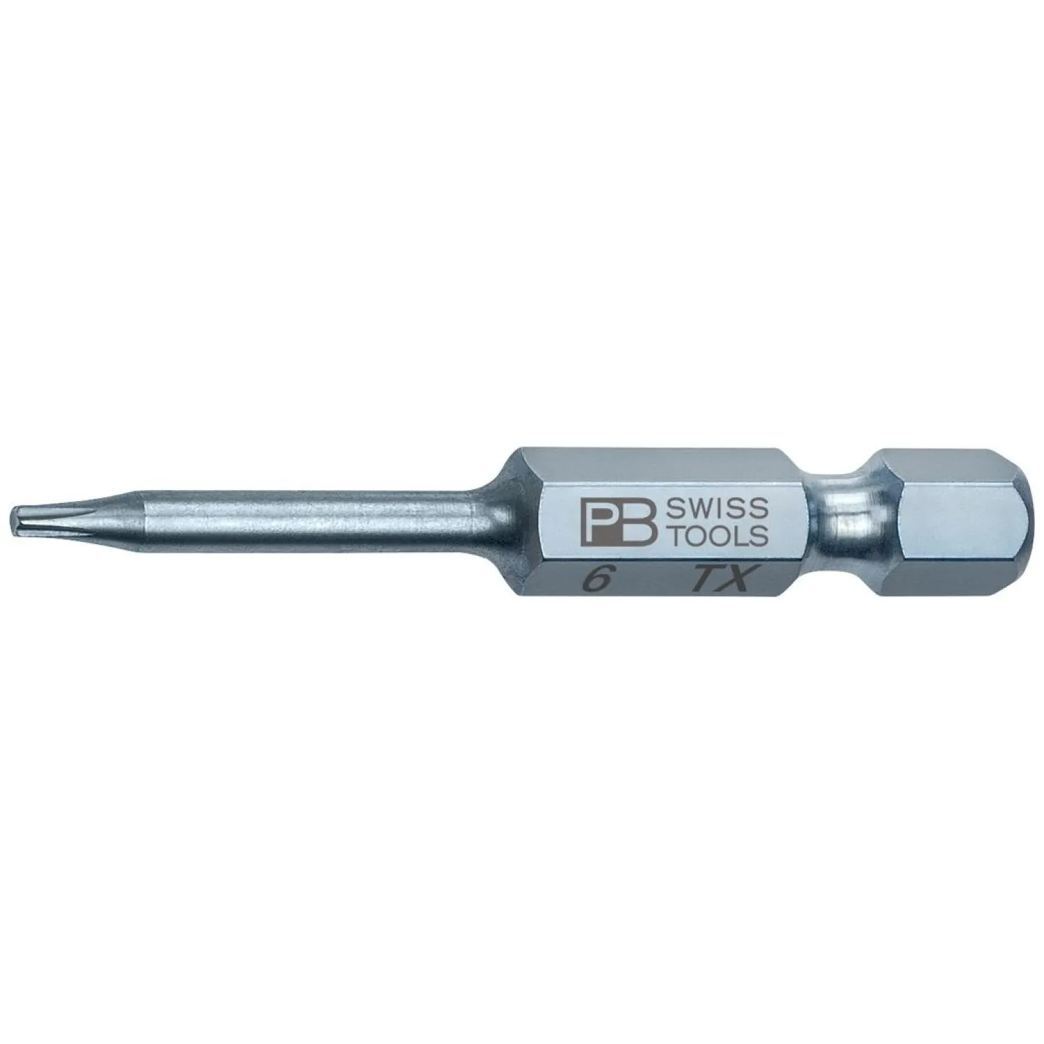 PB Swiss PB E6.400/6-50 Precision Bits For TORX Screws, S - T6