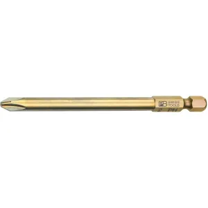 PB Swiss PB E6L.190/2 Long Blade Precision Bits for Phillips Screws, S - PH2 x 95mm