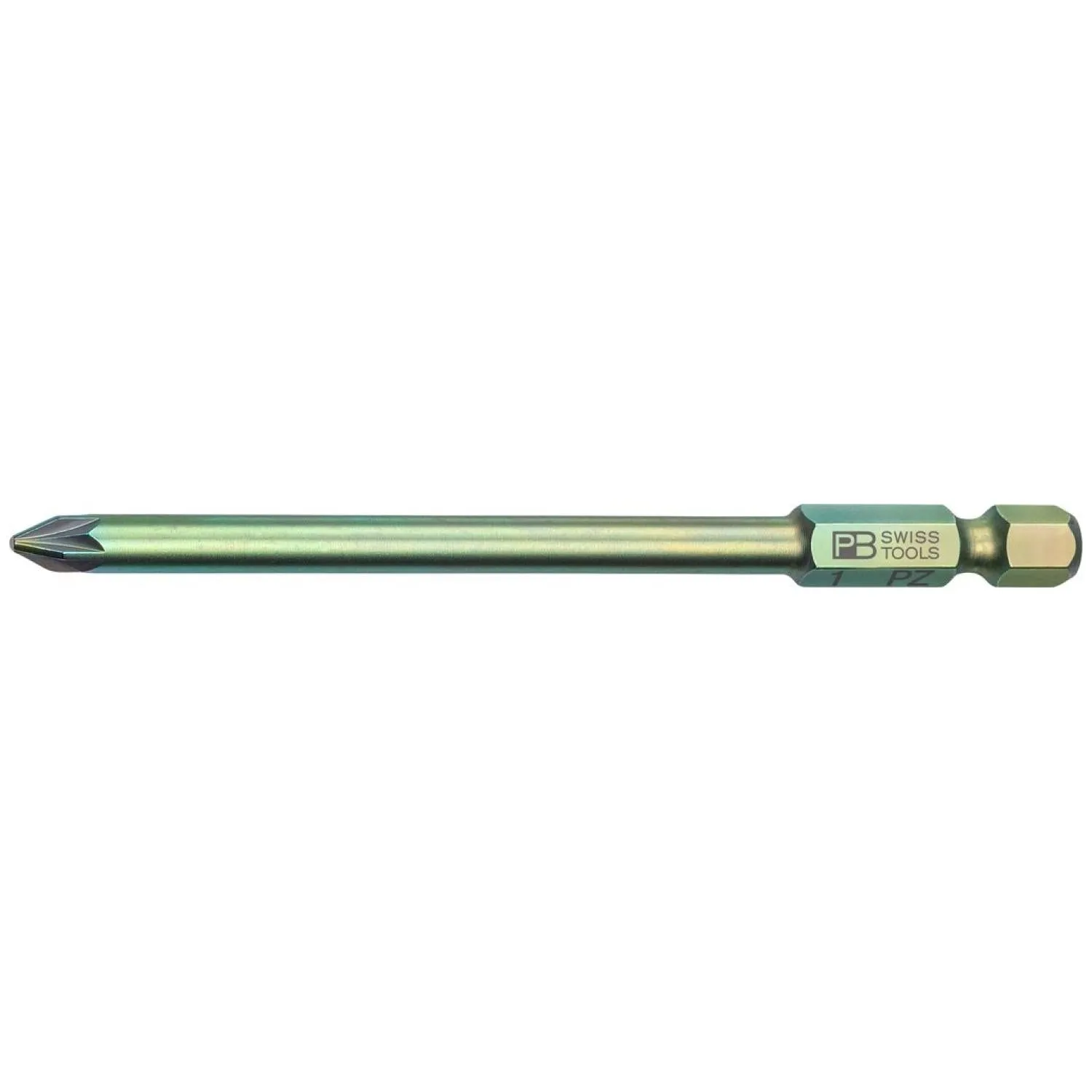 PB Swiss PB E6L.192/1 Long Blade Precision Bits for PoziDriv, S - PZ1 x 70mm