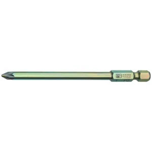 PB Swiss PB E6L.192/1 Long Blade Precision Bits for PoziDriv, S - PZ1 x 70mm