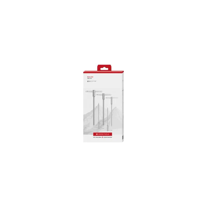 PB Swiss Tools PB 1204.SET 10 Screwdriver Set, T-Handle, 6pcs