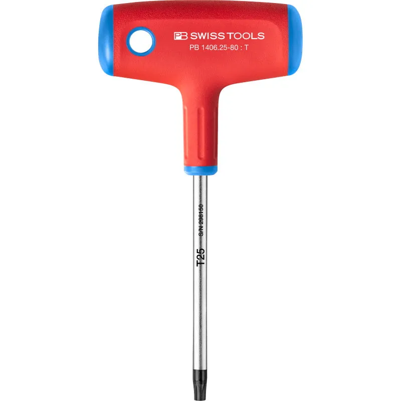 PB Swiss Tools PB 1406.25-80 Cross-Handle Screwdrivers, TORX T25