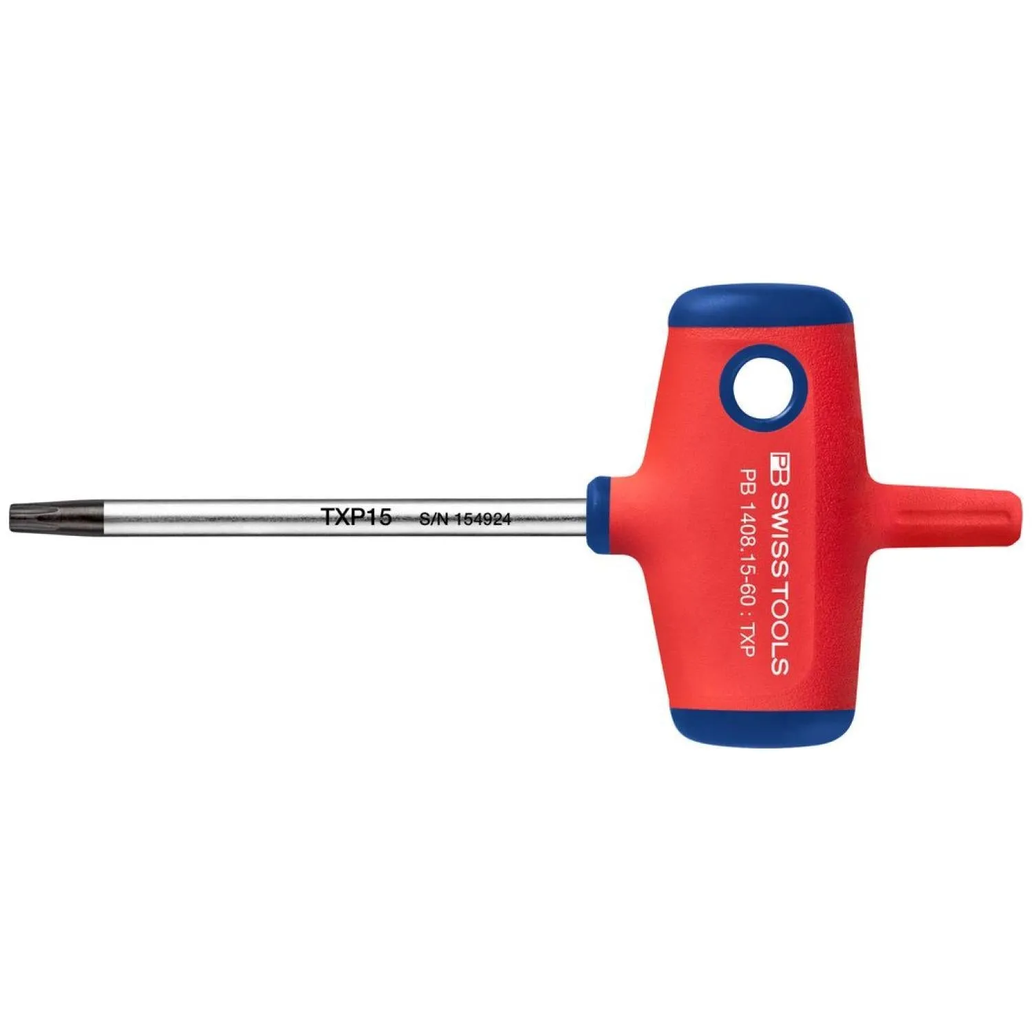 PB Swiss Tools PB 1408.15-60 Cross-Handle Screwdrivers, TORX Plus TXP15