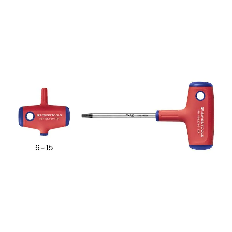 PB Swiss Tools PB 1408.8-60 Cross-Handle Screwdrivers, TORX Plus TXP8