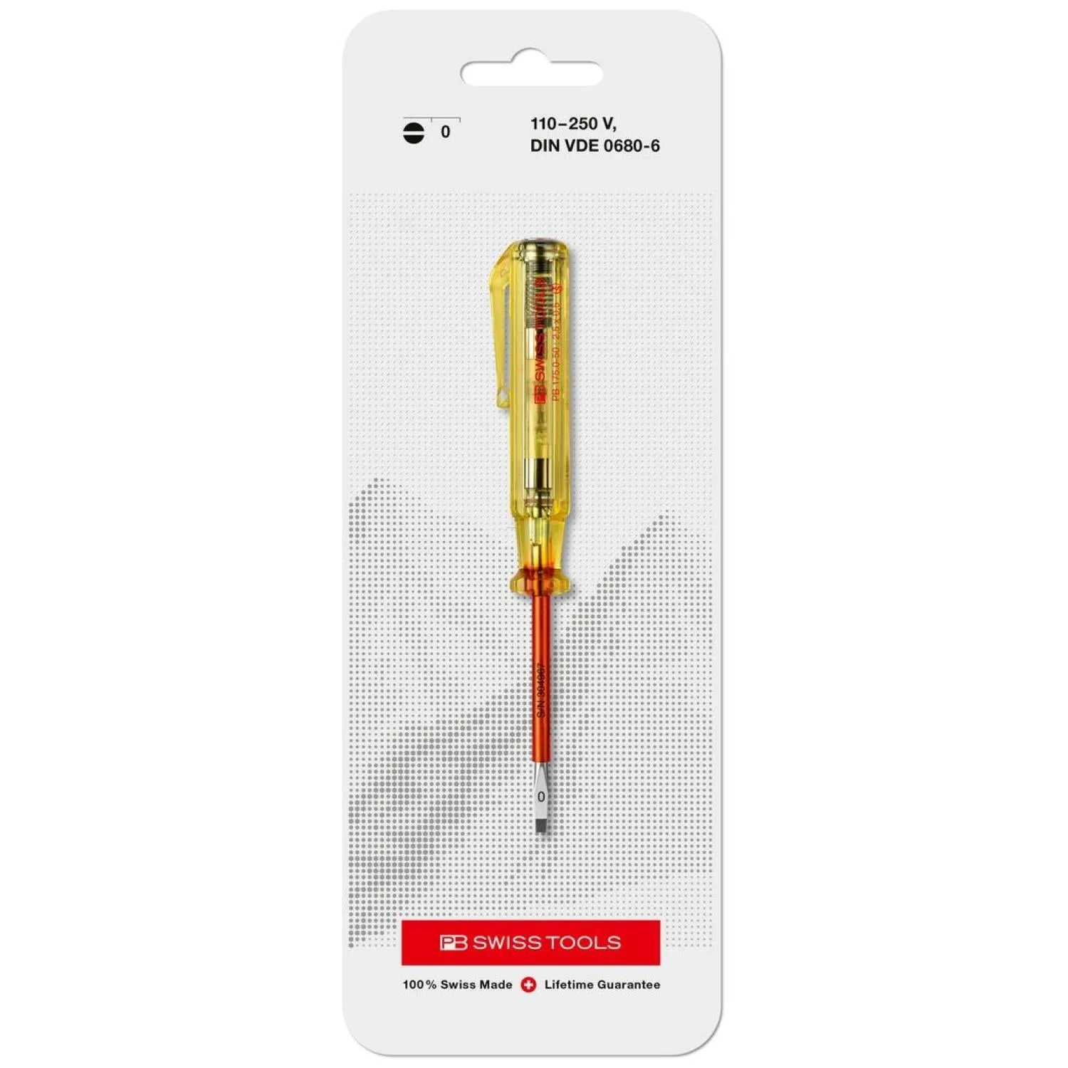 PB Swiss Tools PB 175.0-50 Voltage Tester, Skin Friendly 2.5 x 50 mm