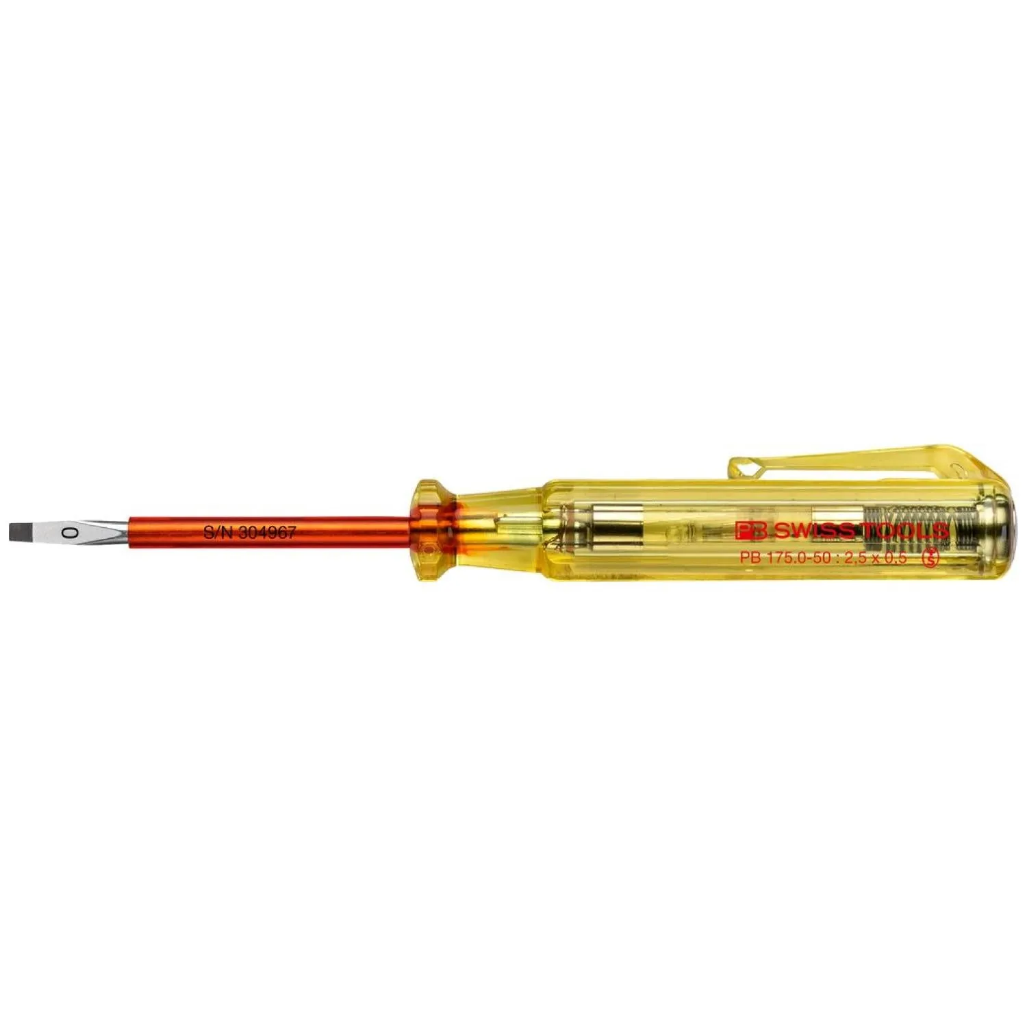 PB Swiss Tools PB 175.0-50 Voltage Tester, Skin Friendly 2.5 x 50 mm