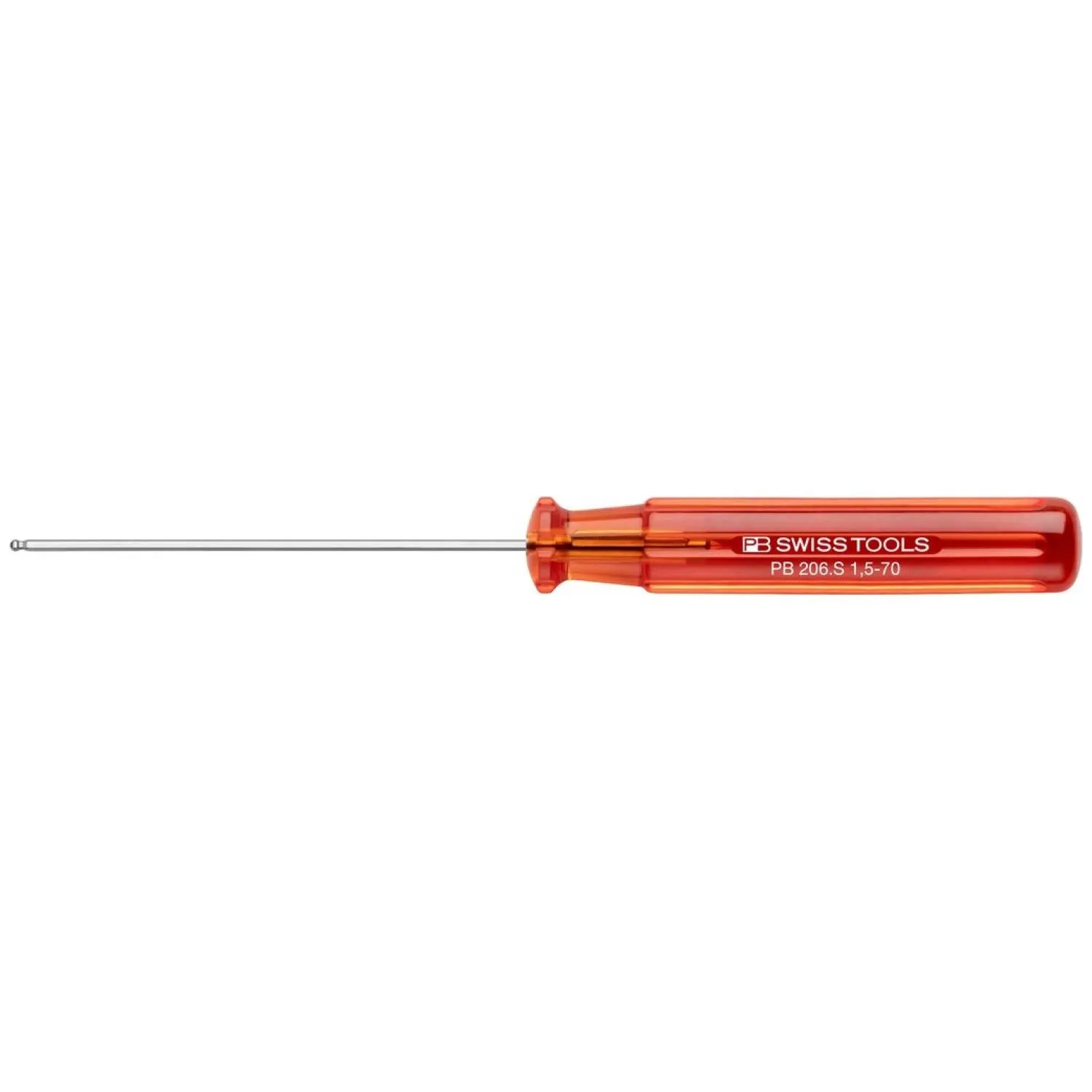 PB Swiss Tools PB 206.S 1,5-70 Classic screwdrivers, with ball point, Hex 1.5 mm
