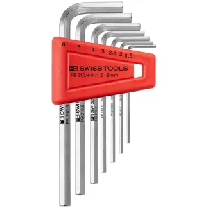 PB Swiss Tools PB 210.H-6 Key L-wrenches 7 Pcs