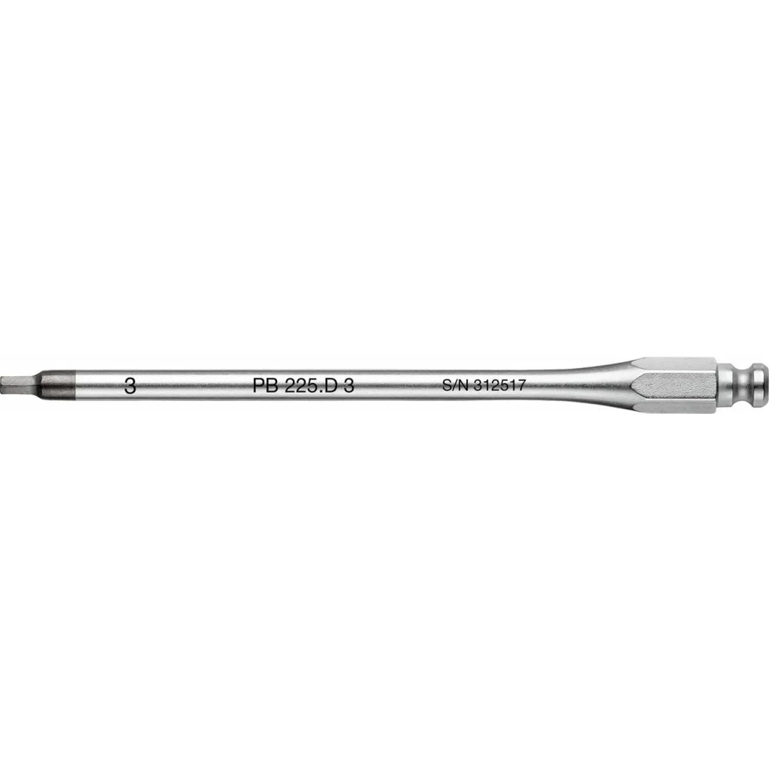 PB Swiss Tools PB 225.D 3 Interchangeable Blade, Inbus, Hex, 3mm x 120mm