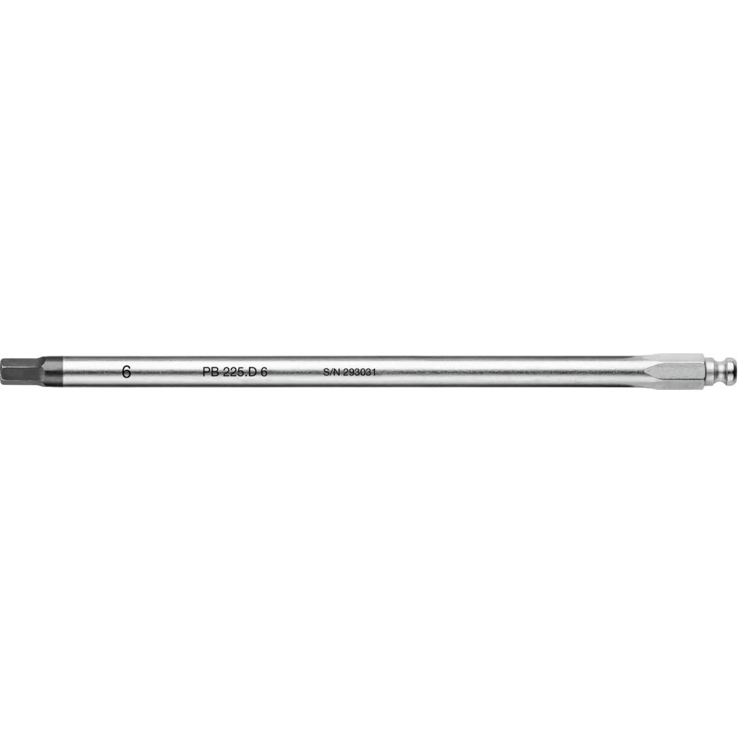 PB Swiss Tools PB 225.D 6 Interchangeable Blade, Inbus, Hex, 6mm x 180mm