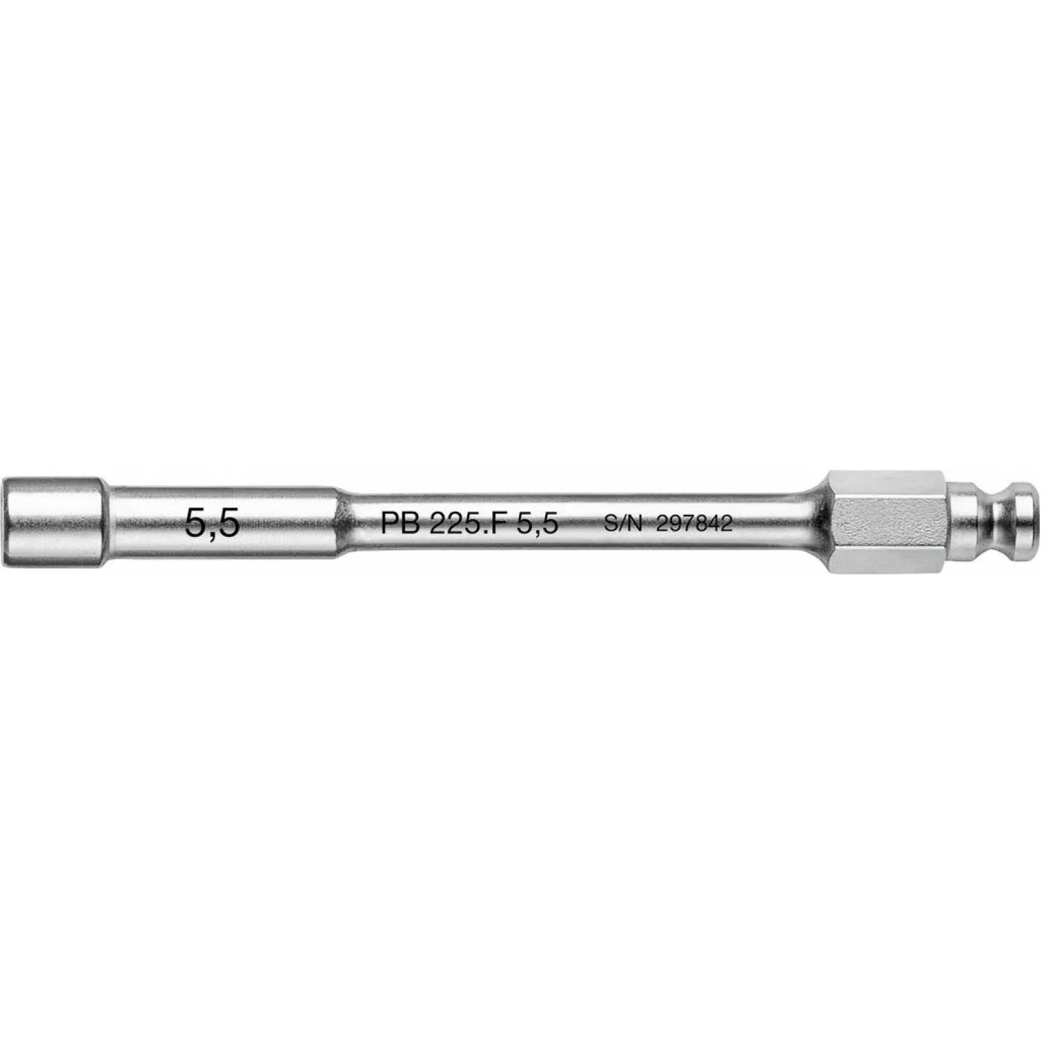 PB Swiss Tools PB 225.F 5,5 Interchangeable Blade with Inside Hex, 5.5mm x 90mm