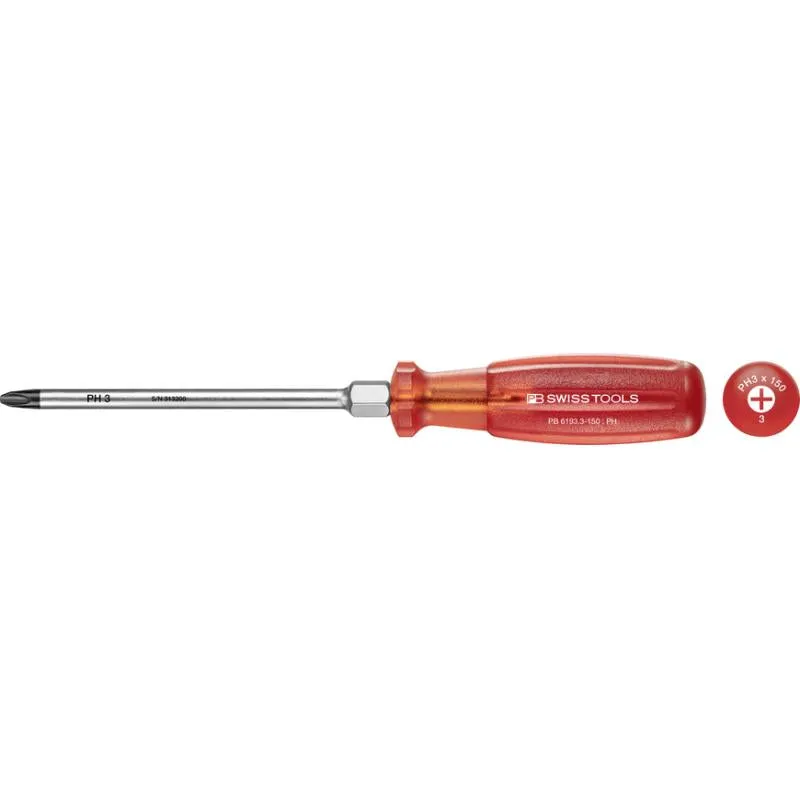 PB Swiss Tools PB 6193.3-150 Phillips multicraft Screwdriver PH3 100 mm