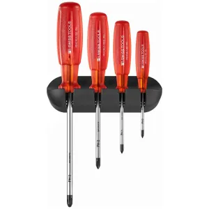 PB Swiss Tools PB 6242 Screwdriver Set With Wall Bracket 4 Pcs