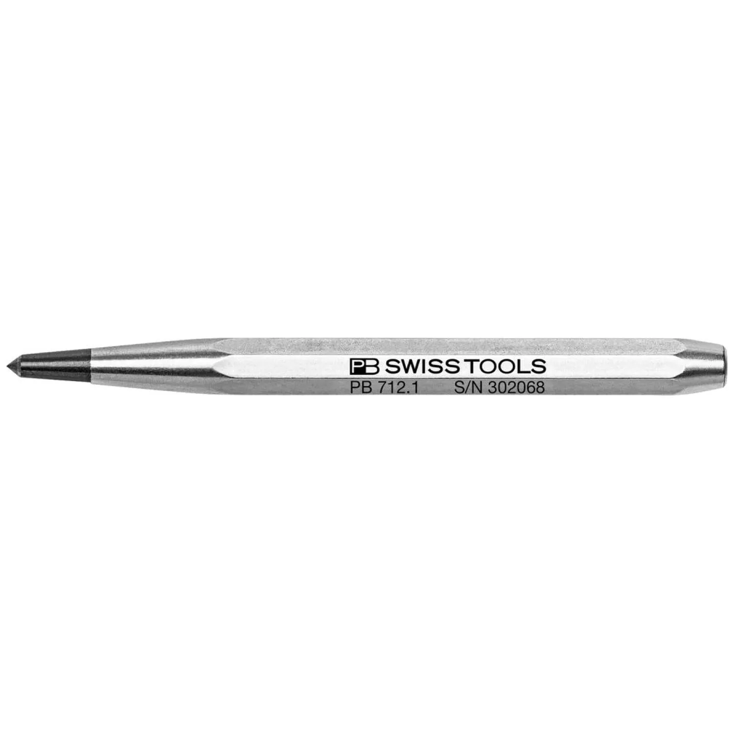 PB Swiss Tools PB 712.1 Octagonal center punches with tungsten carbide point, 8 mm