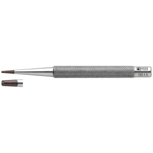 PB Swiss Tools PB 725.1,5 Knurled Nail Punches w/ Concave Tip, 1.5 mm